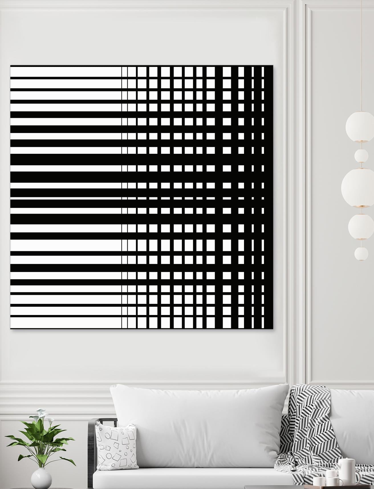 Vibing I by Daleno Art on GIANT ART - white patterns abstrait