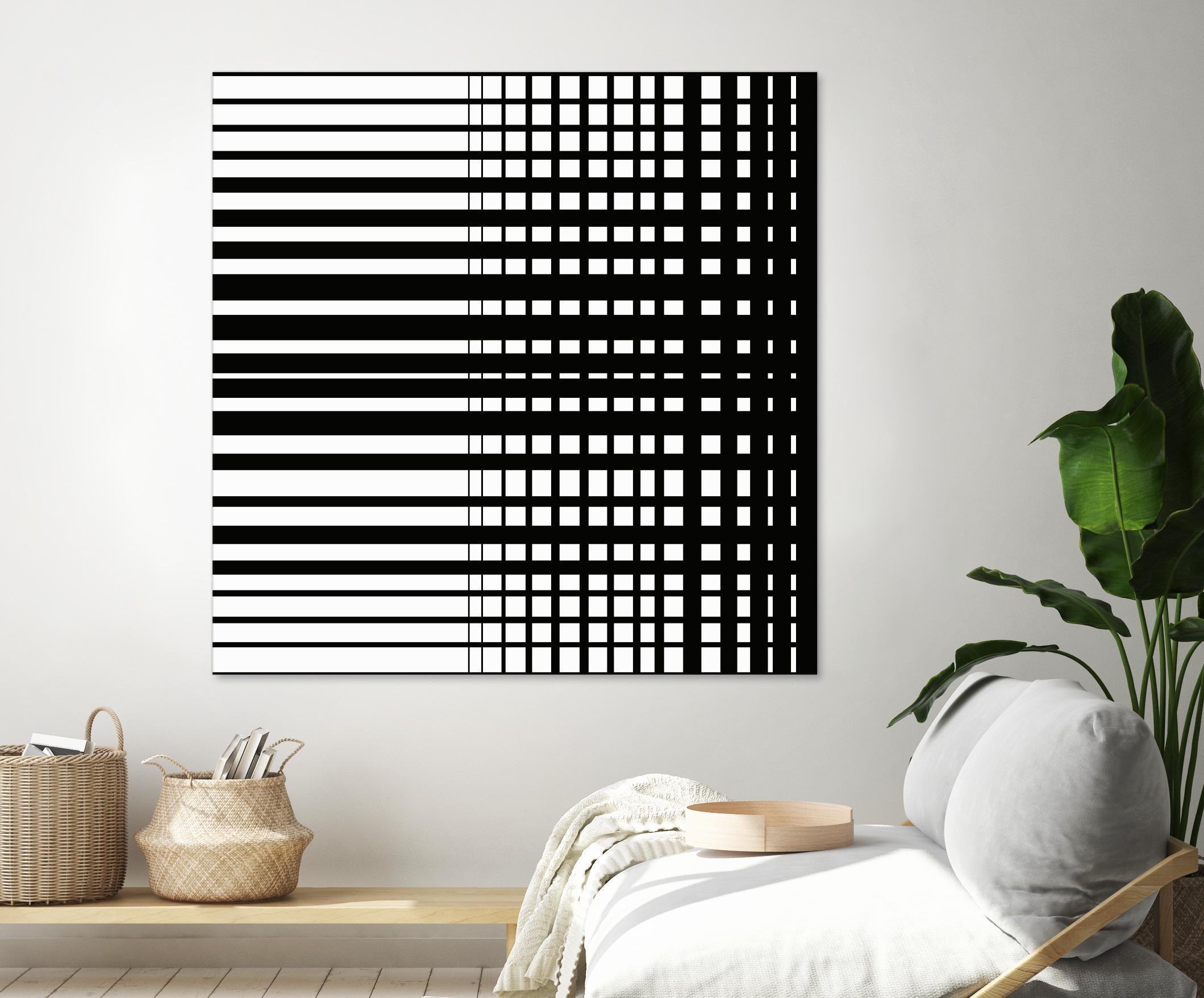 Vibing I by Daleno Art on GIANT ART - white patterns abstrait