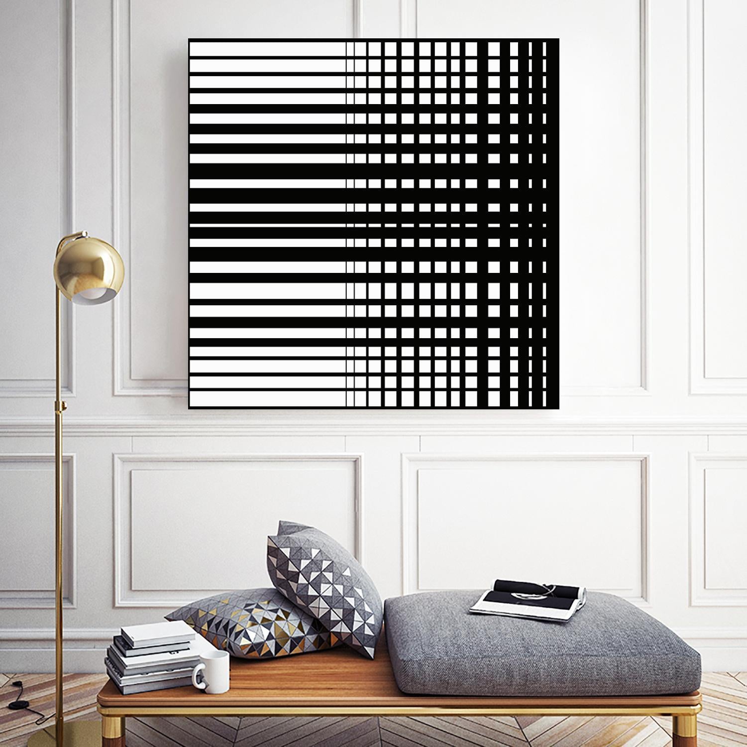 Vibing I by Daleno Art on GIANT ART - white patterns abstrait