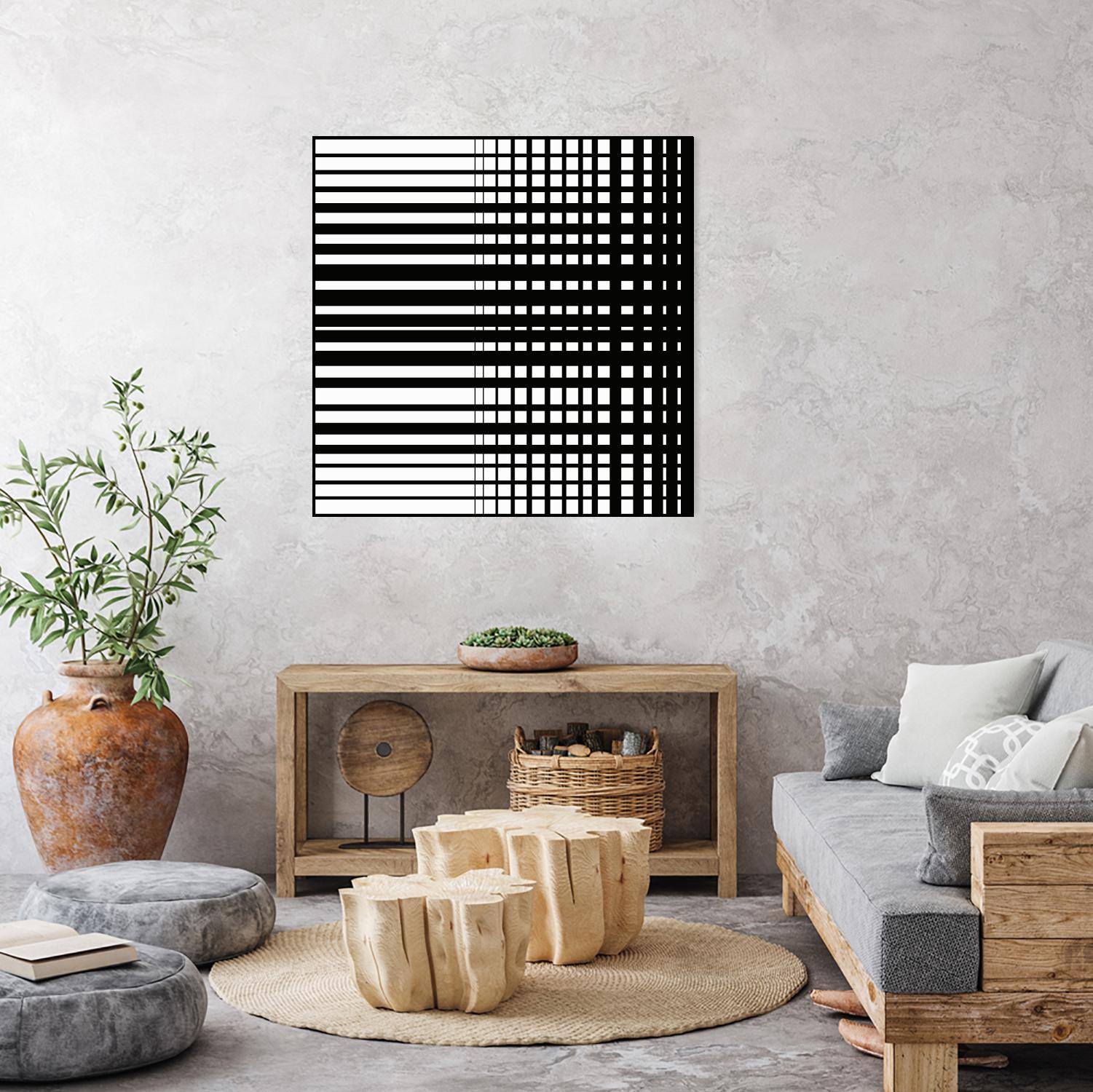 Vibing I by Daleno Art on GIANT ART - white patterns abstrait