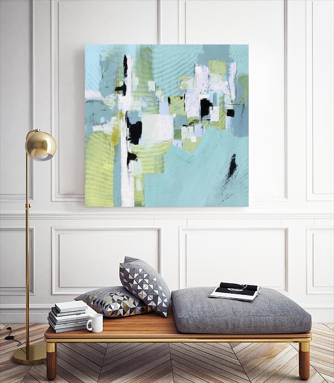 Obstructive Steps by Daleno Art on GIANT ART - green abstract abstract