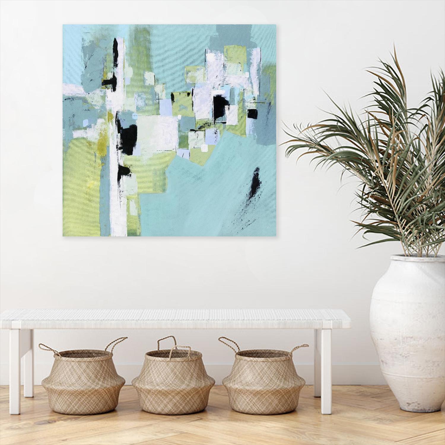 Obstructive Steps by Daleno Art on GIANT ART - green abstract abstract