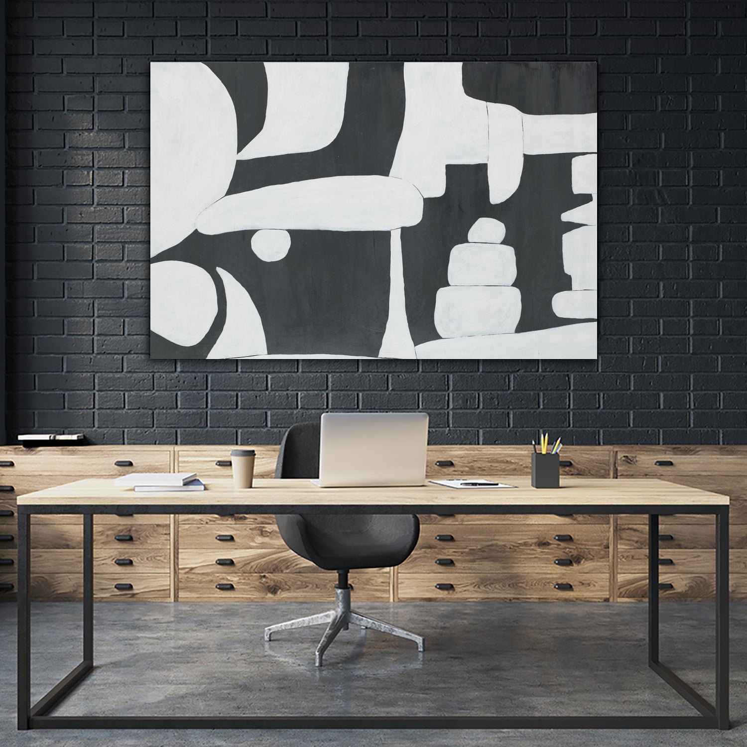 Remembering Decades by Daleno Art on GIANT ART - black abstract