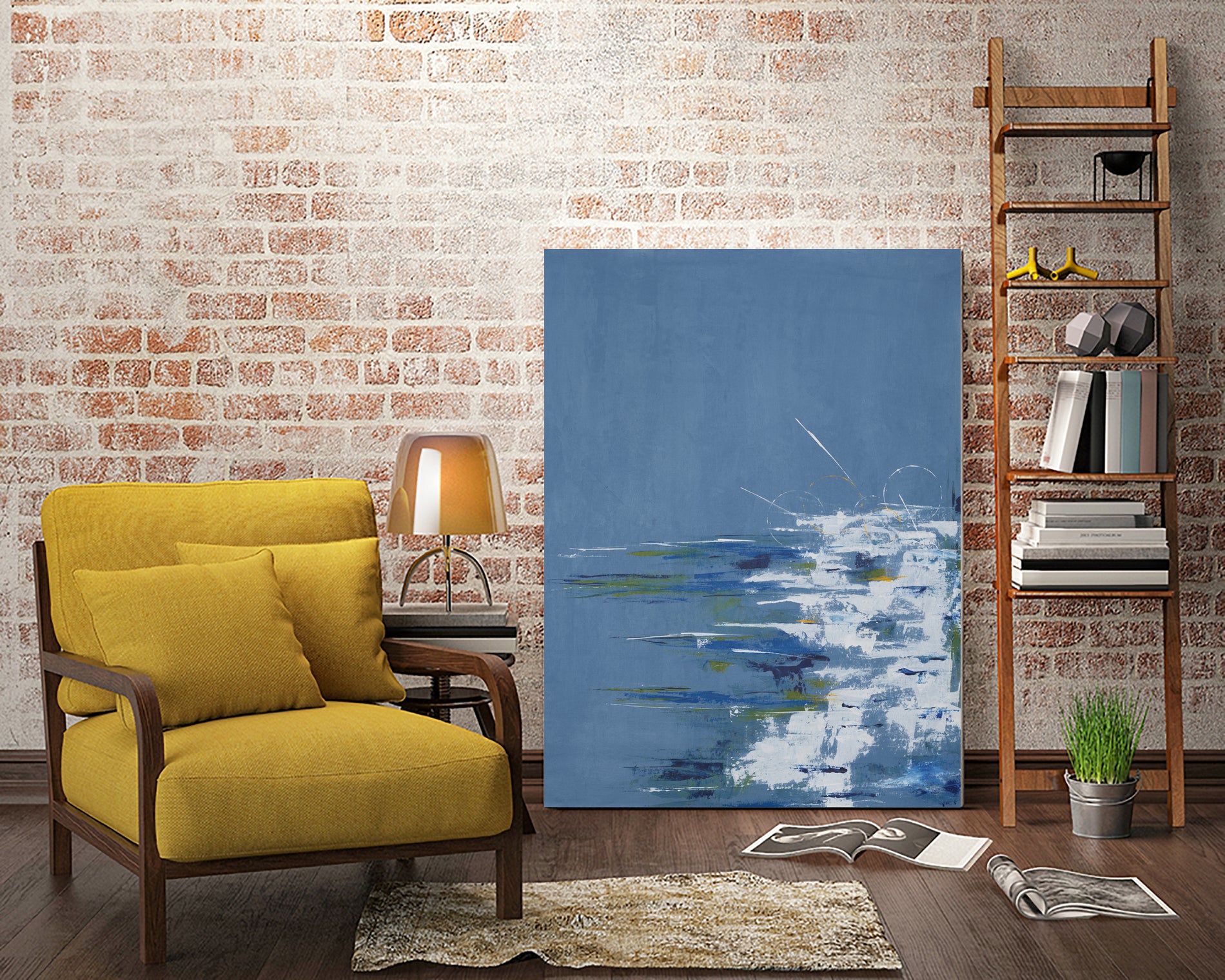 Tip Toe Surf by Daleno Art on GIANT ART - abstract