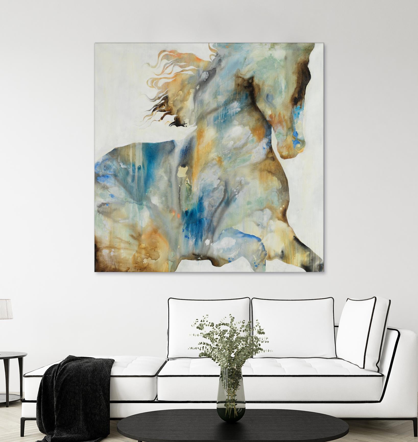 Colt Favorite by Daleno Art on GIANT ART - orange watercolor horse