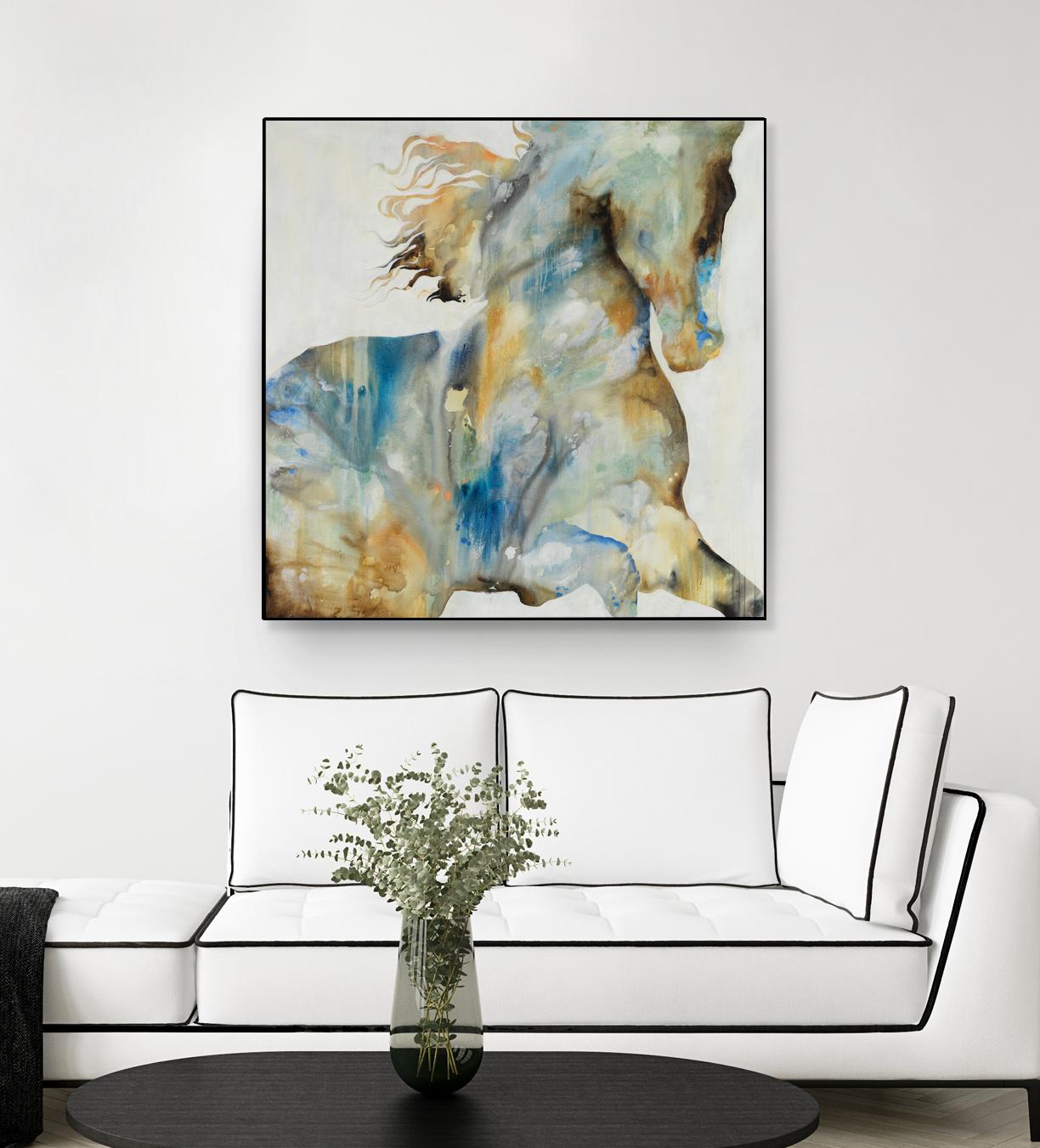 Colt Favorite by Daleno Art on GIANT ART - orange watercolor horse