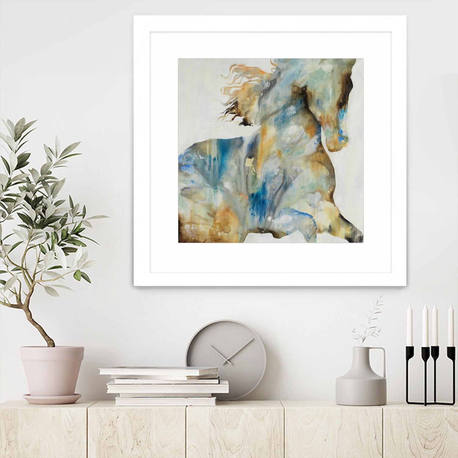 Colt Favorite by Daleno Art on GIANT ART - orange watercolor horse