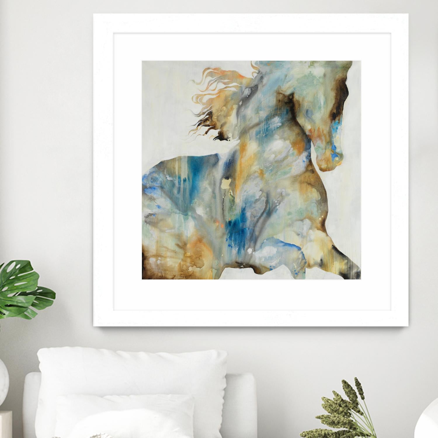 Colt Favorite by Daleno Art on GIANT ART - orange watercolor horse