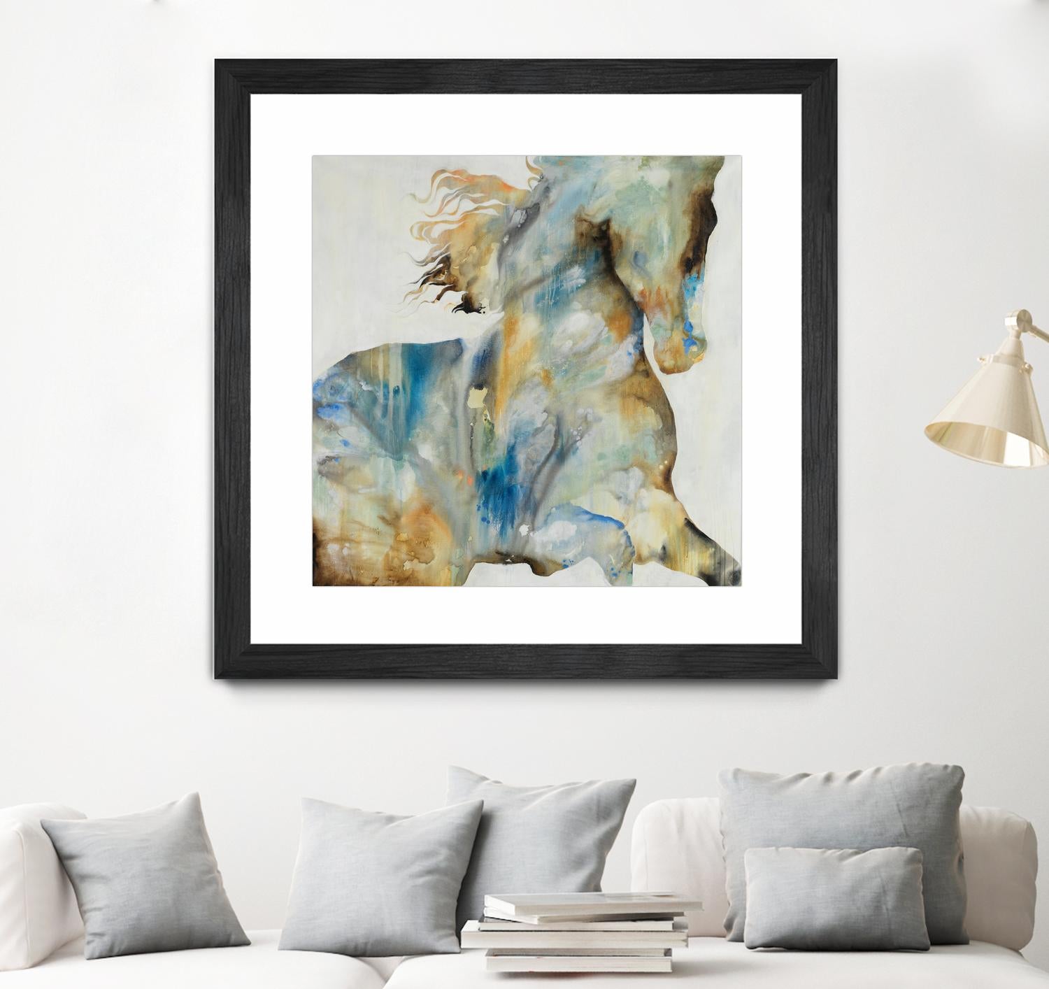 Colt Favorite by Daleno Art on GIANT ART - orange watercolor horse