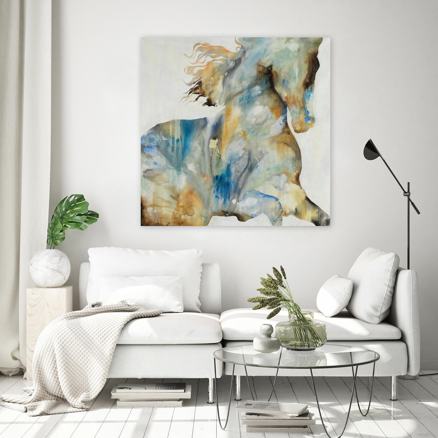 Colt Favorite by Daleno Art on GIANT ART - orange watercolor horse