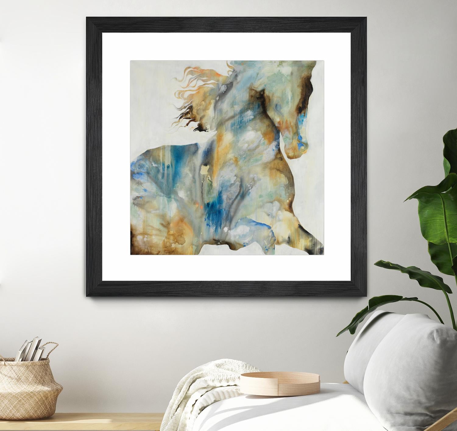 Colt Favorite by Daleno Art on GIANT ART - orange watercolor horse