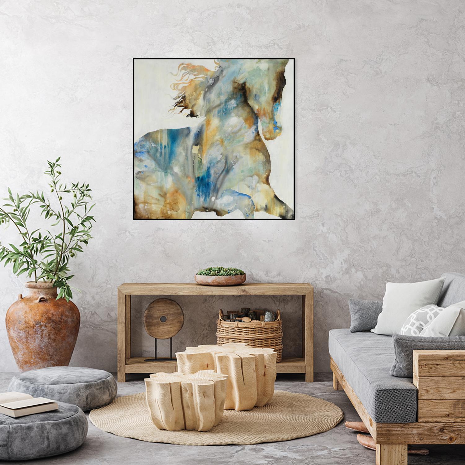 Colt Favorite by Daleno Art on GIANT ART - orange watercolor horse