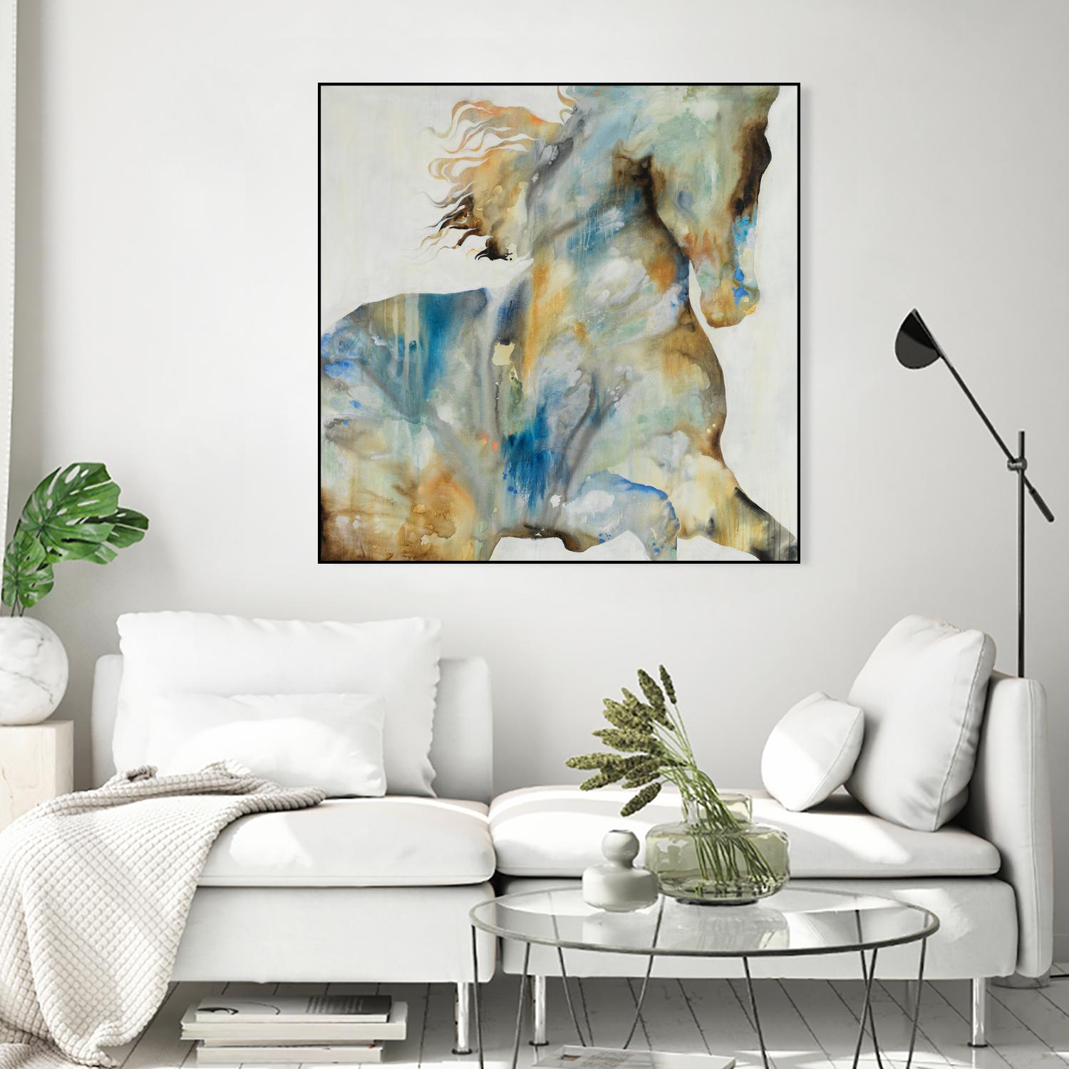 Colt Favorite by Daleno Art on GIANT ART - orange watercolor horse