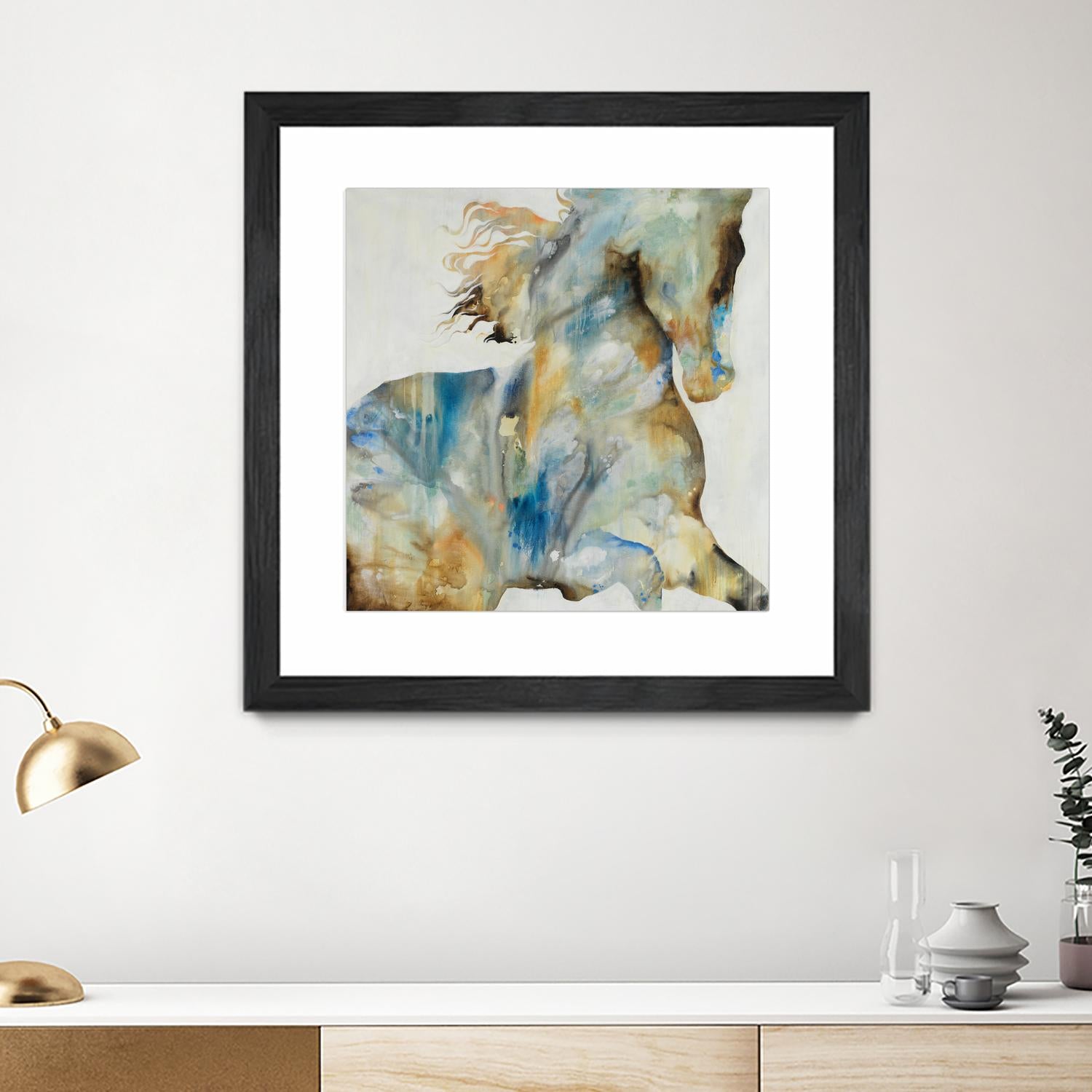 Colt Favorite by Daleno Art on GIANT ART - orange watercolor horse