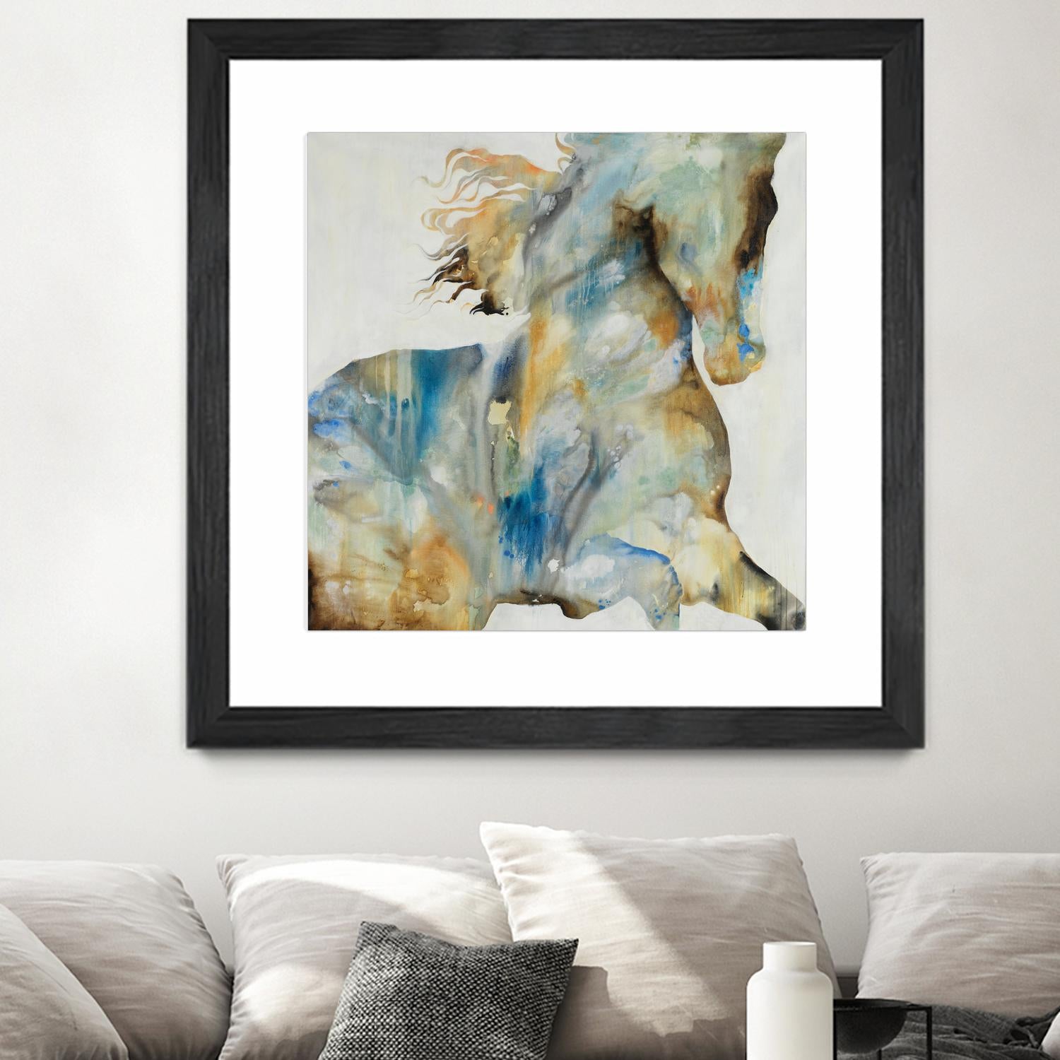 Colt Favorite by Daleno Art on GIANT ART - orange watercolor horse