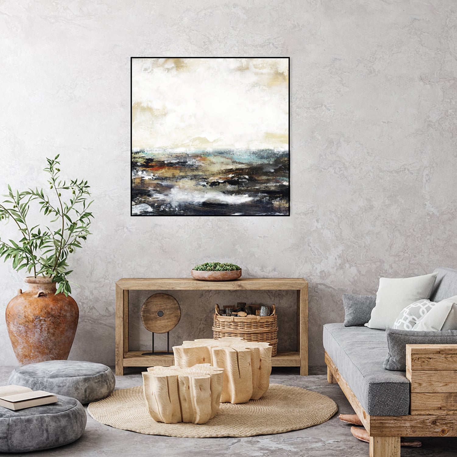 Troubled Waters I by Daleno Art on GIANT ART - multi abstract