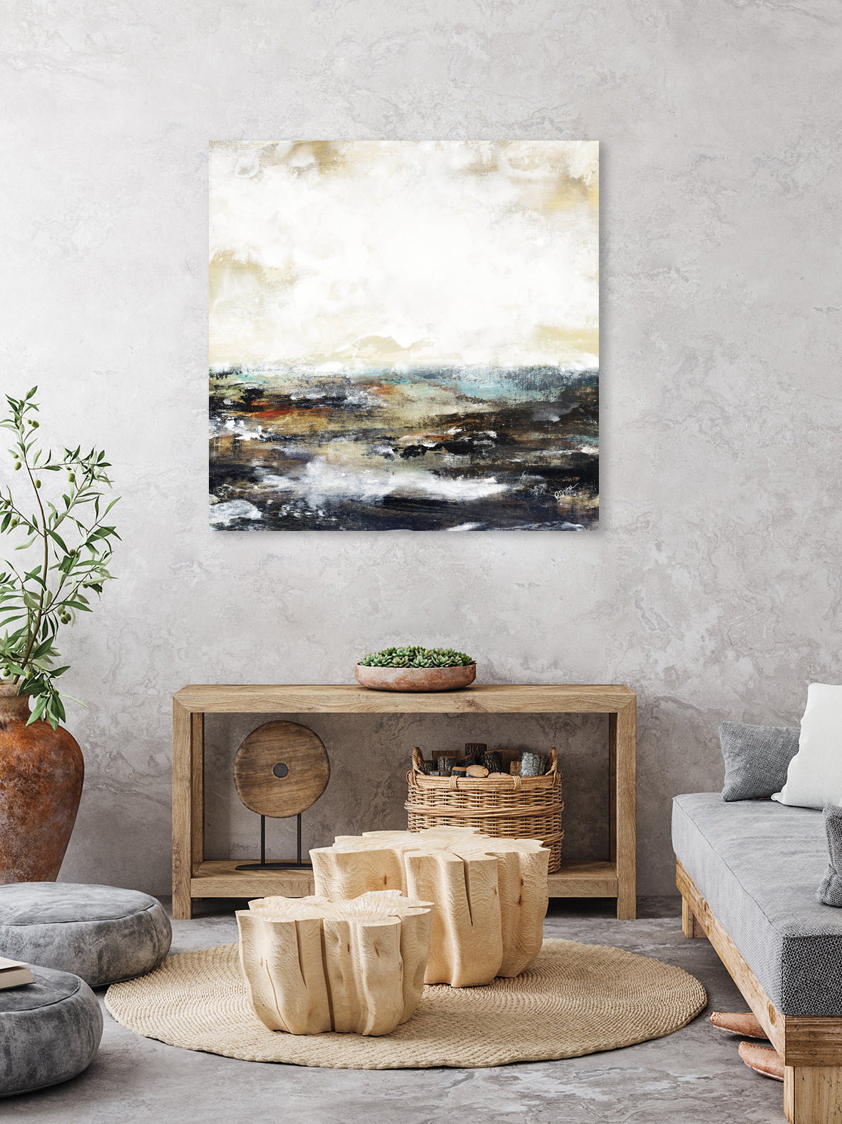 Troubled Waters I by Daleno Art on GIANT ART - multi abstract