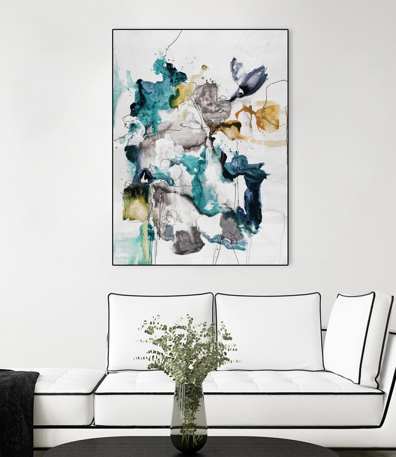 Diffuse II by Daleno Art on GIANT ART - green abstract abstrait