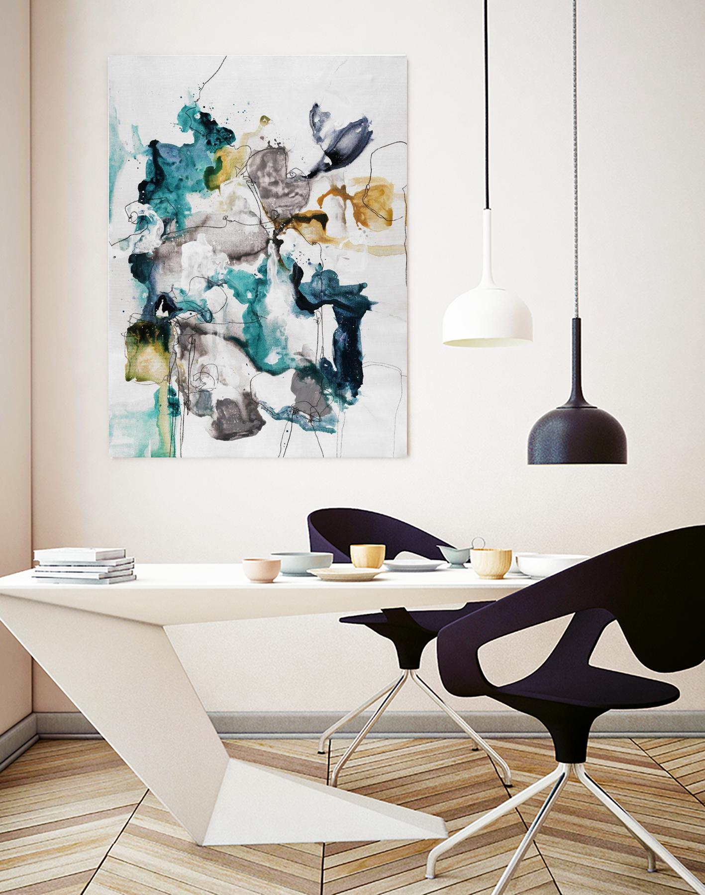 Diffuse II by Daleno Art on GIANT ART - green abstract abstrait