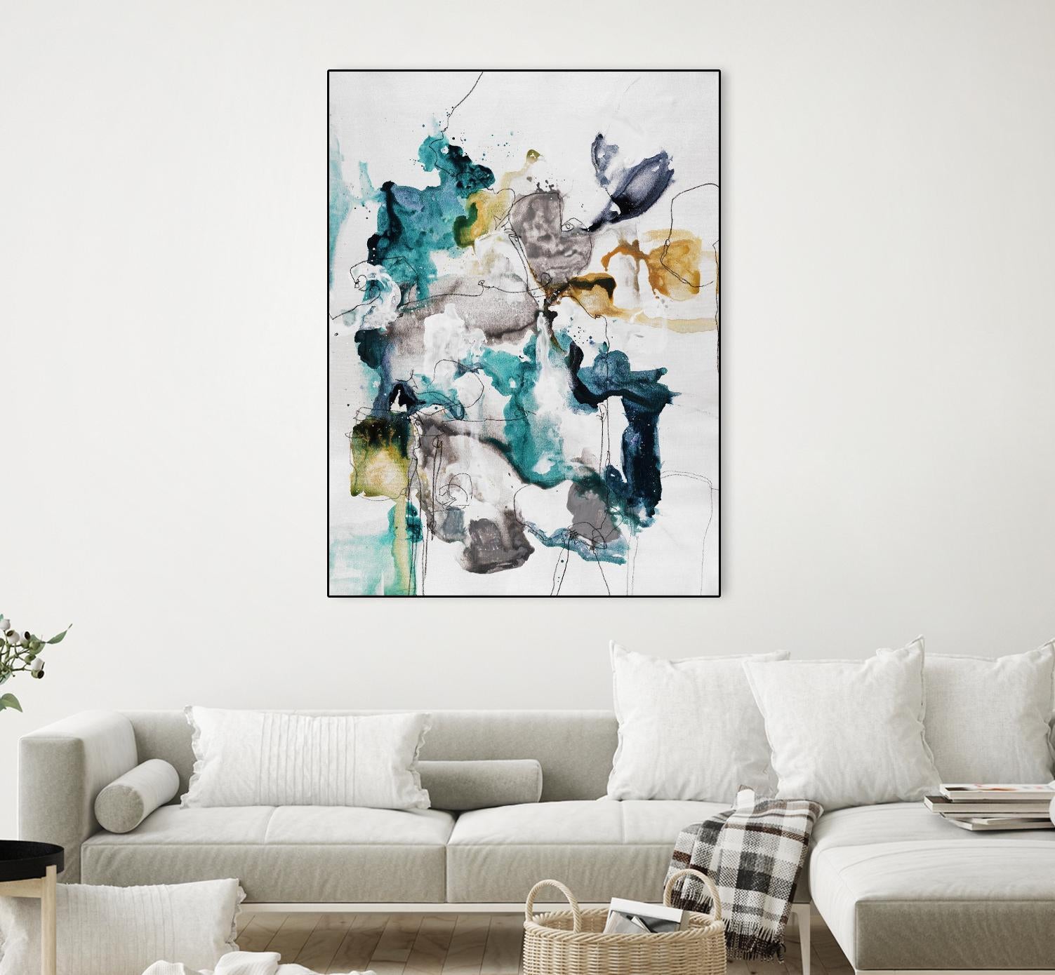 Diffuse II by Daleno Art on GIANT ART - green abstract abstrait