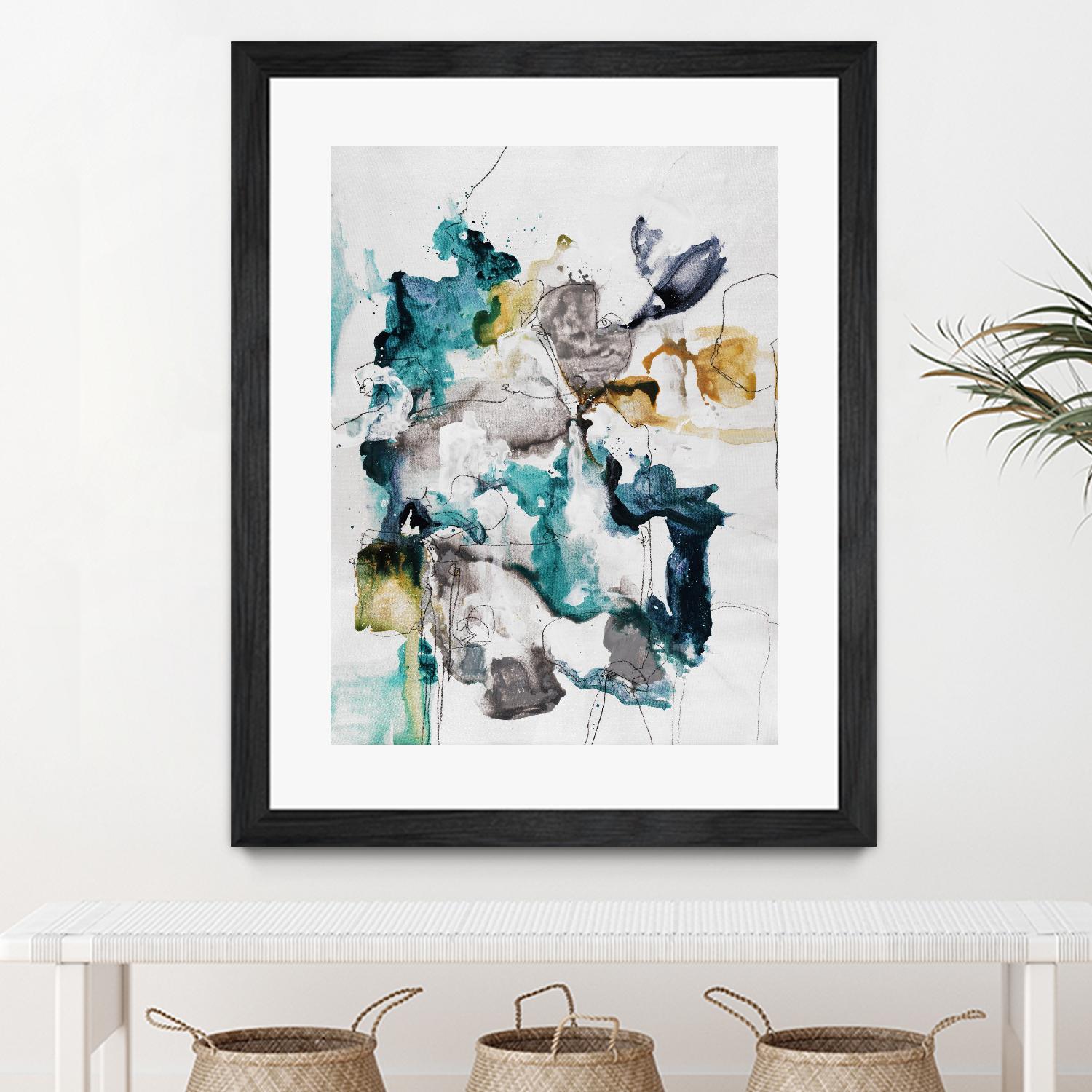 Diffuse II by Daleno Art on GIANT ART - green abstract abstrait