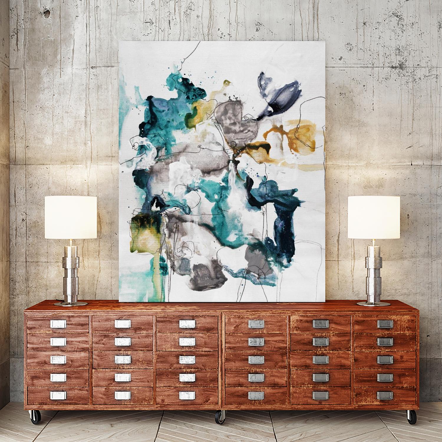 Diffuse II by Daleno Art on GIANT ART - green abstract abstrait