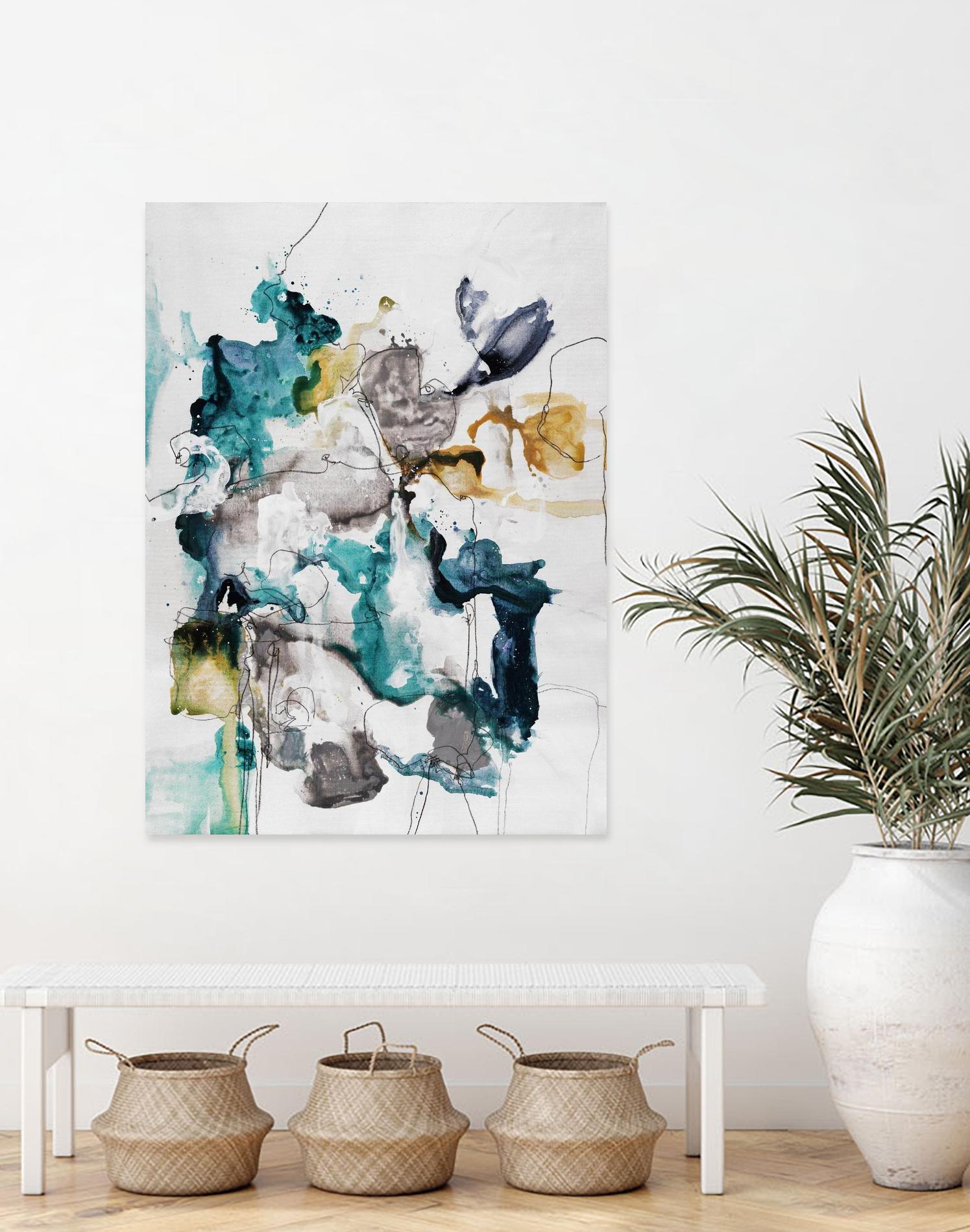 Diffuse II by Daleno Art on GIANT ART - green abstract abstrait