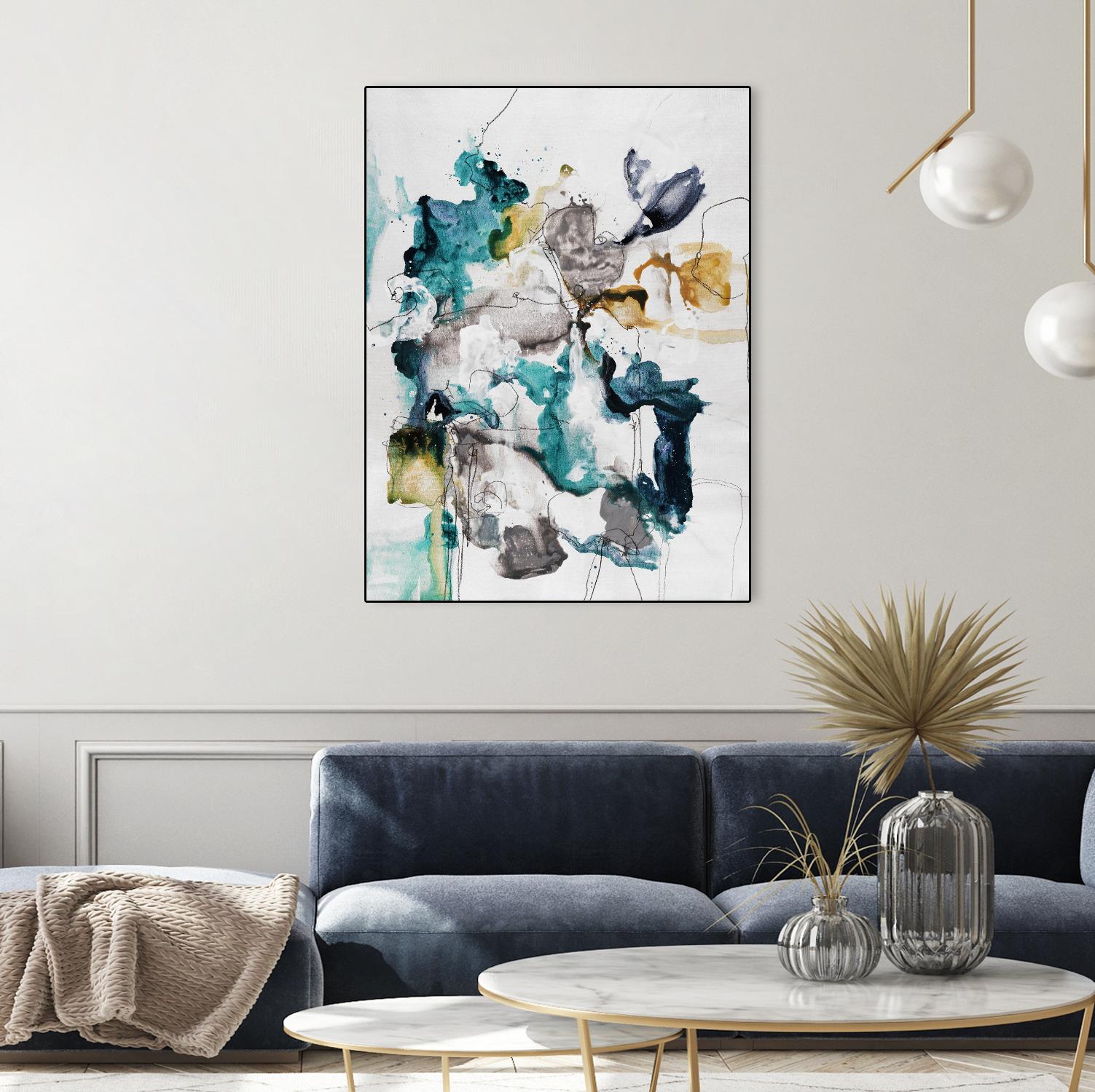 Diffuse II by Daleno Art on GIANT ART - green abstract abstrait