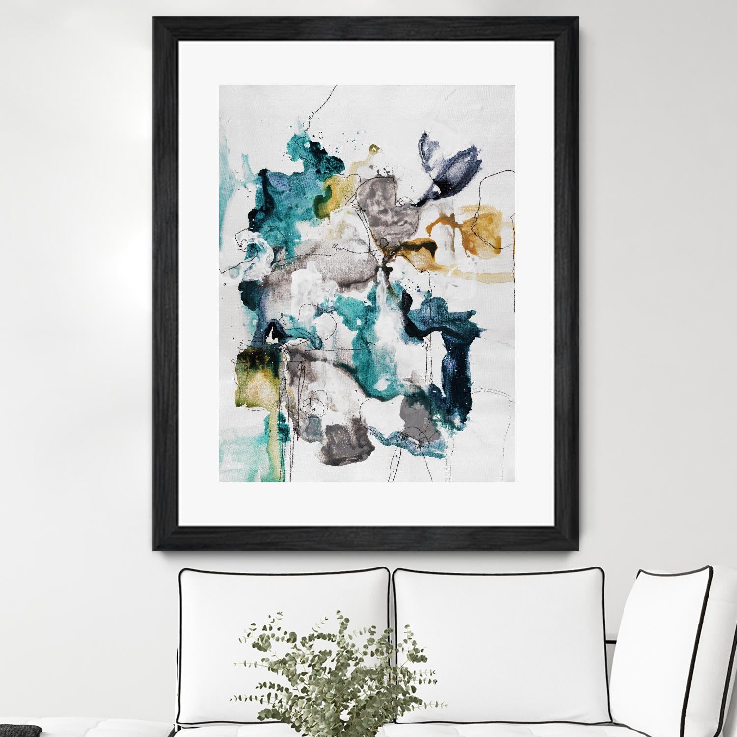 Diffuse II by Daleno Art on GIANT ART - green abstract abstrait