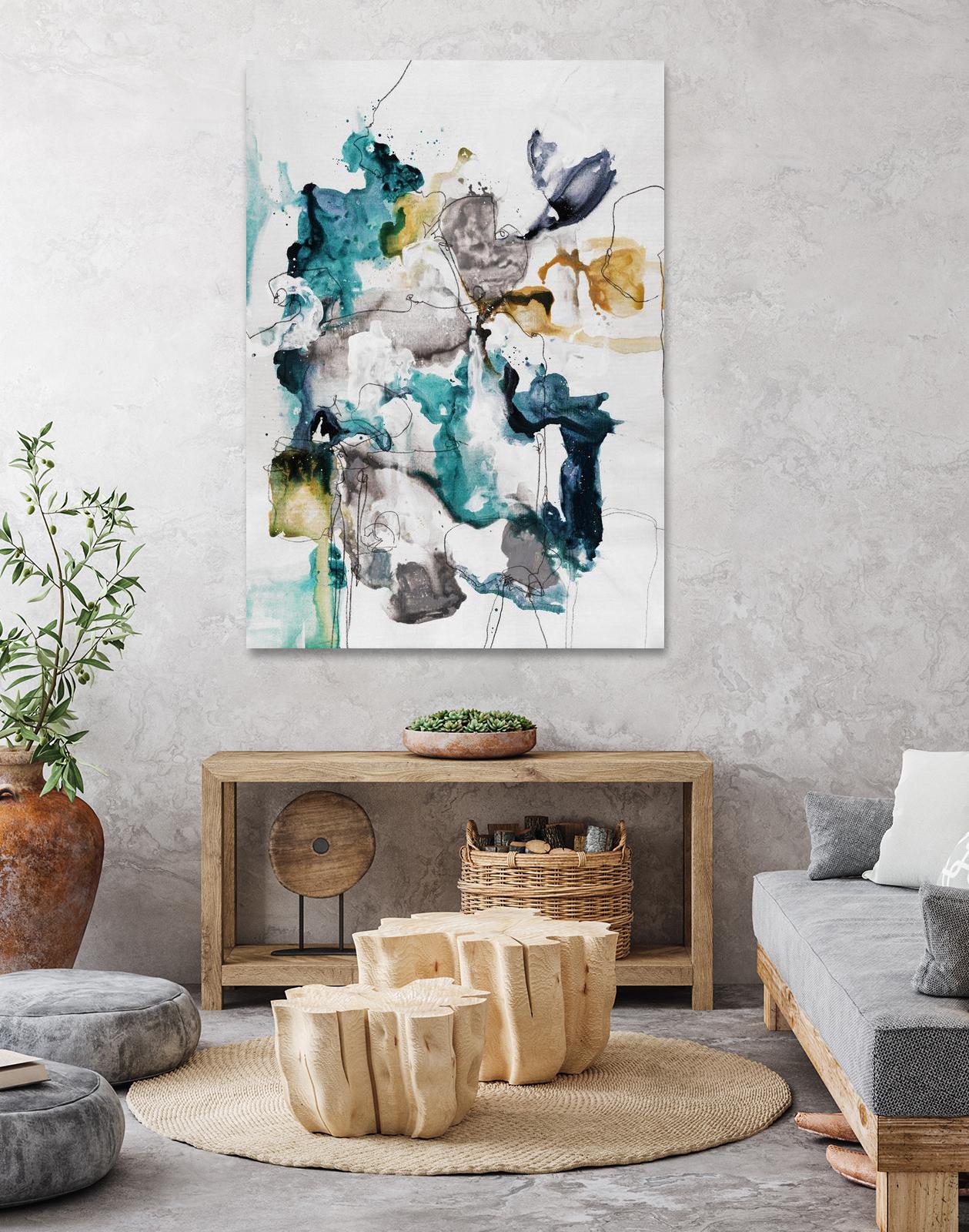 Diffuse II by Daleno Art on GIANT ART - green abstract abstrait