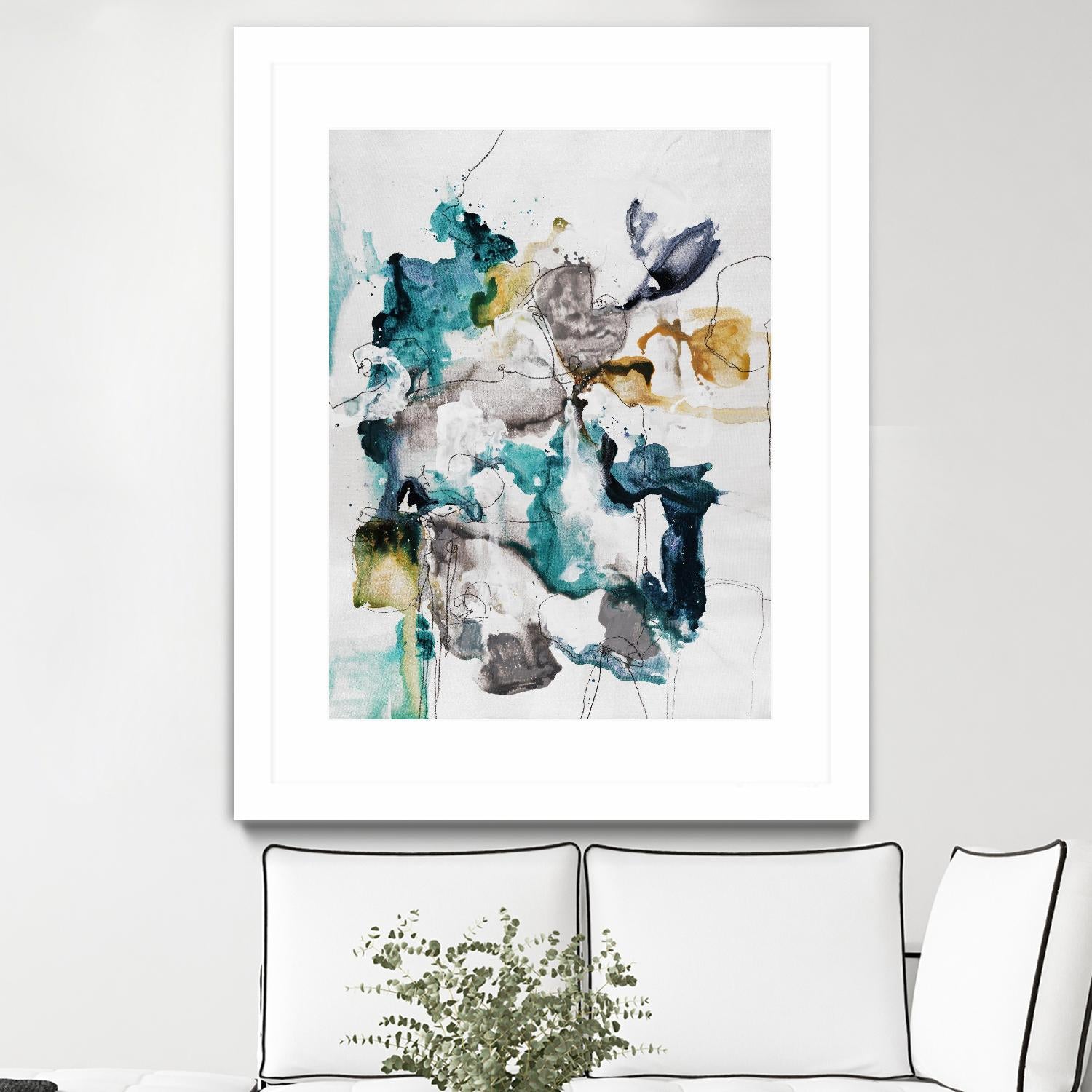 Diffuse II by Daleno Art on GIANT ART - green abstract abstrait