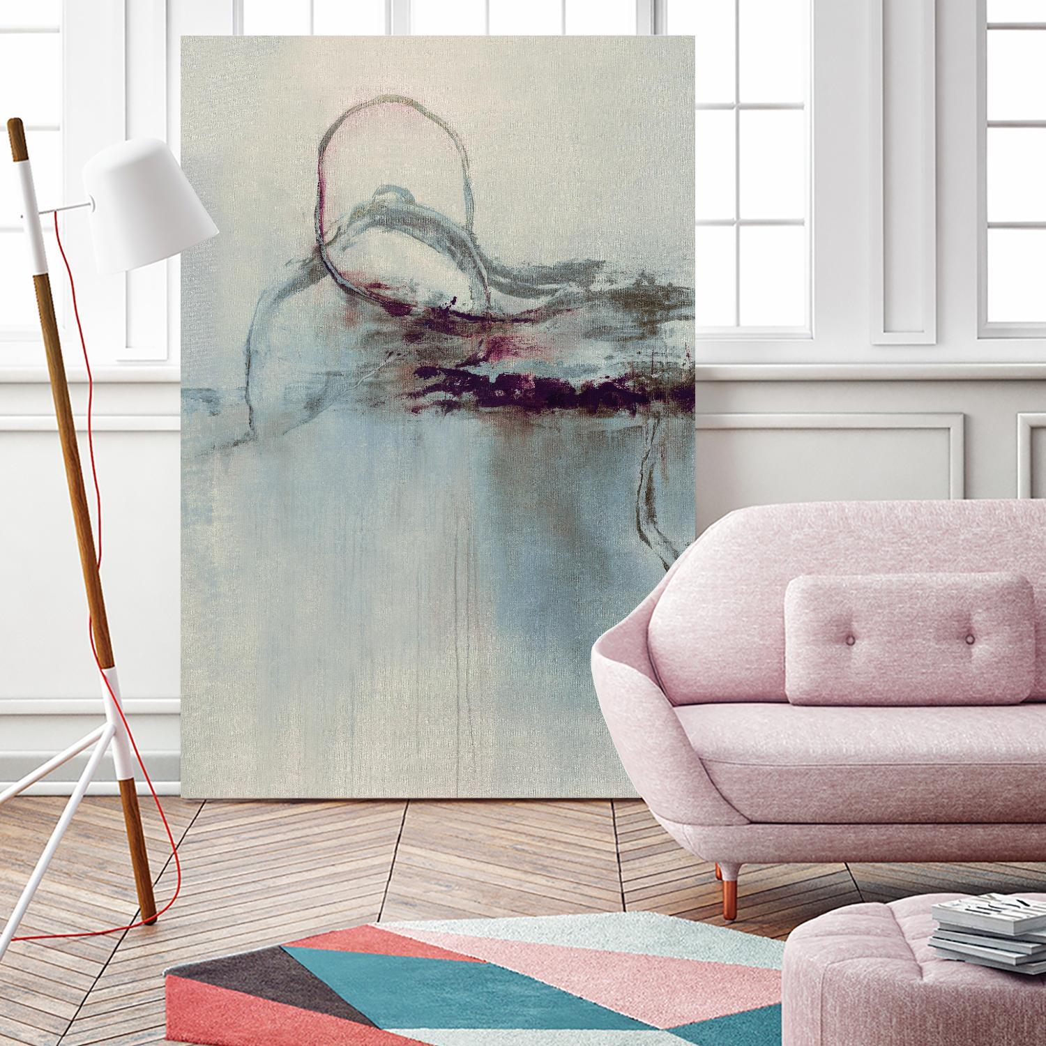 Precision Jump I by Daleno Art on GIANT ART - beige abstract