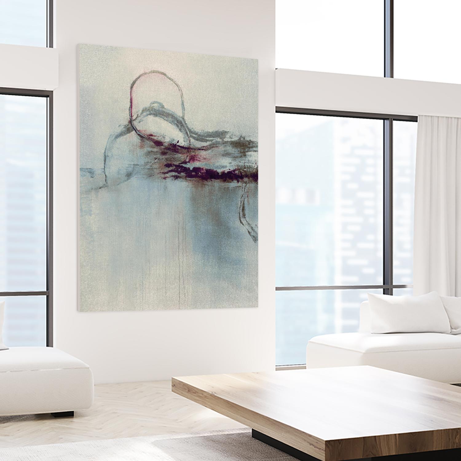 Precision Jump I by Daleno Art on GIANT ART - beige abstract