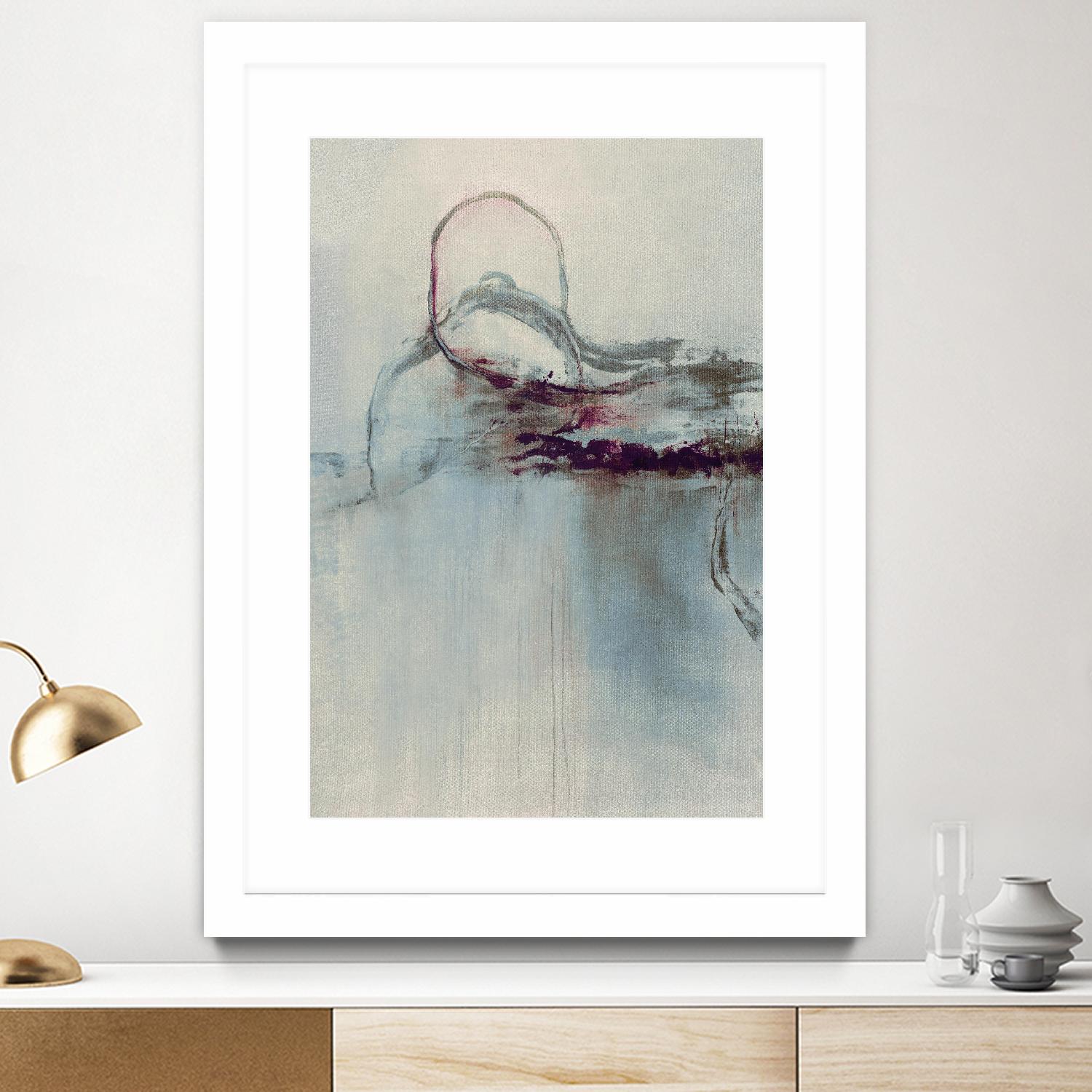 Precision Jump I by Daleno Art on GIANT ART - beige abstract