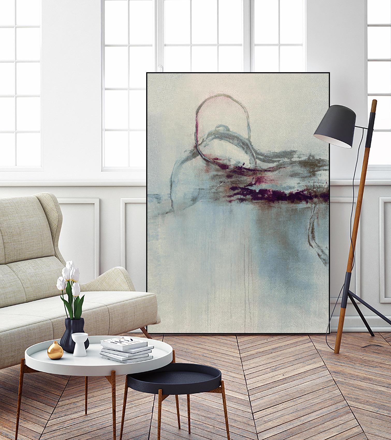 Precision Jump I by Daleno Art on GIANT ART - beige abstract