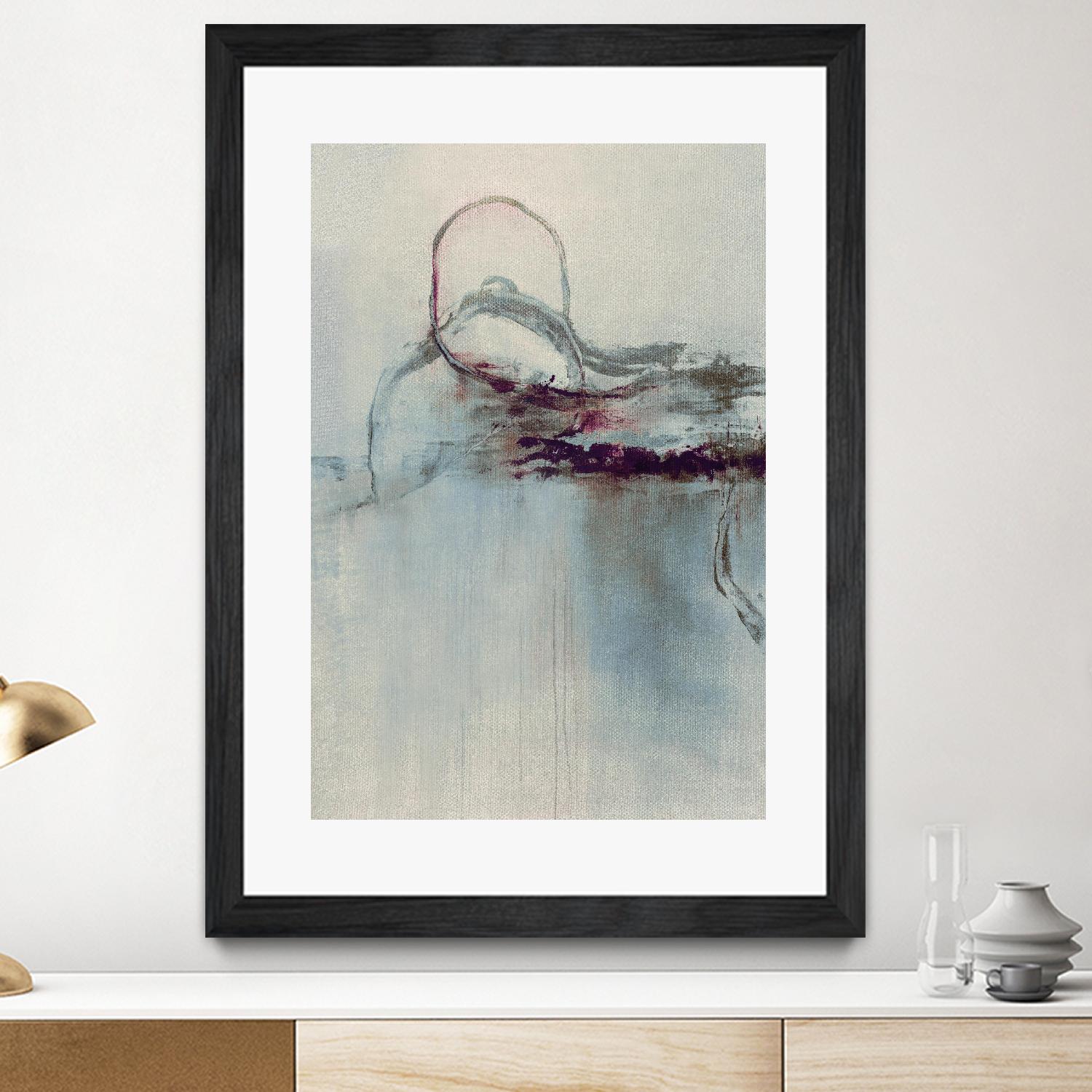 Precision Jump I by Daleno Art on GIANT ART - beige abstract