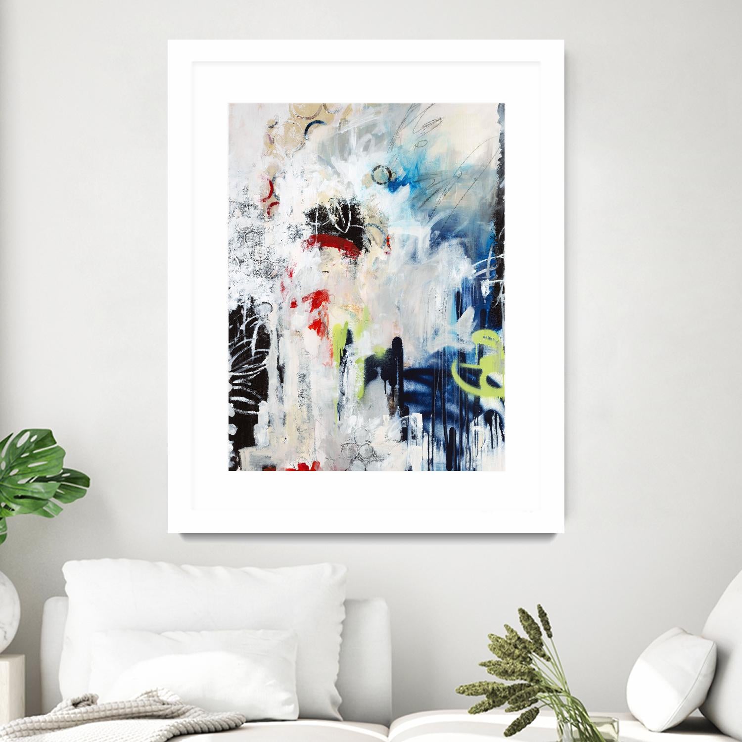 Painted Vase by Daleno Art on GIANT ART - red abstract abstract