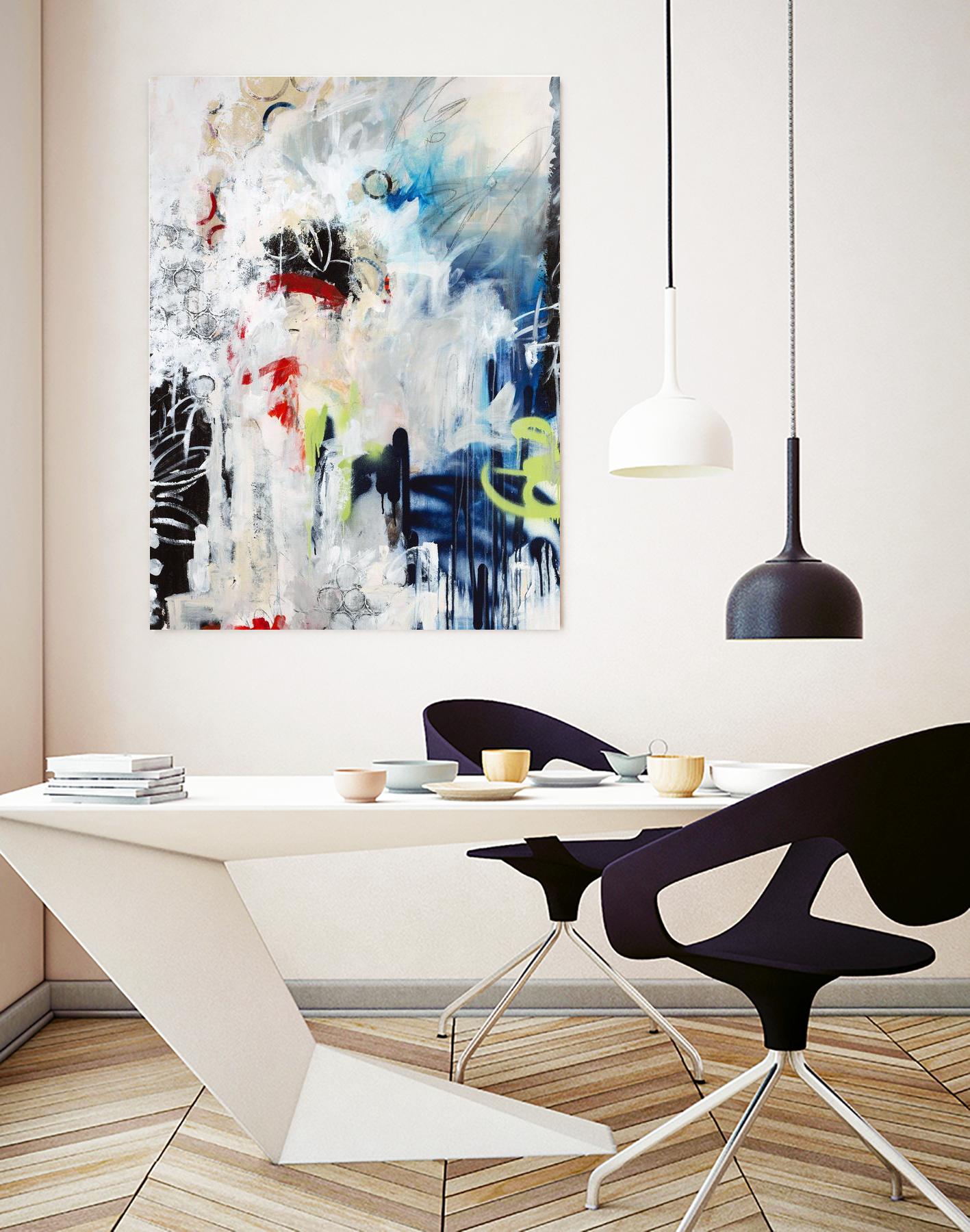 Painted Vase by Daleno Art on GIANT ART - red abstract abstract