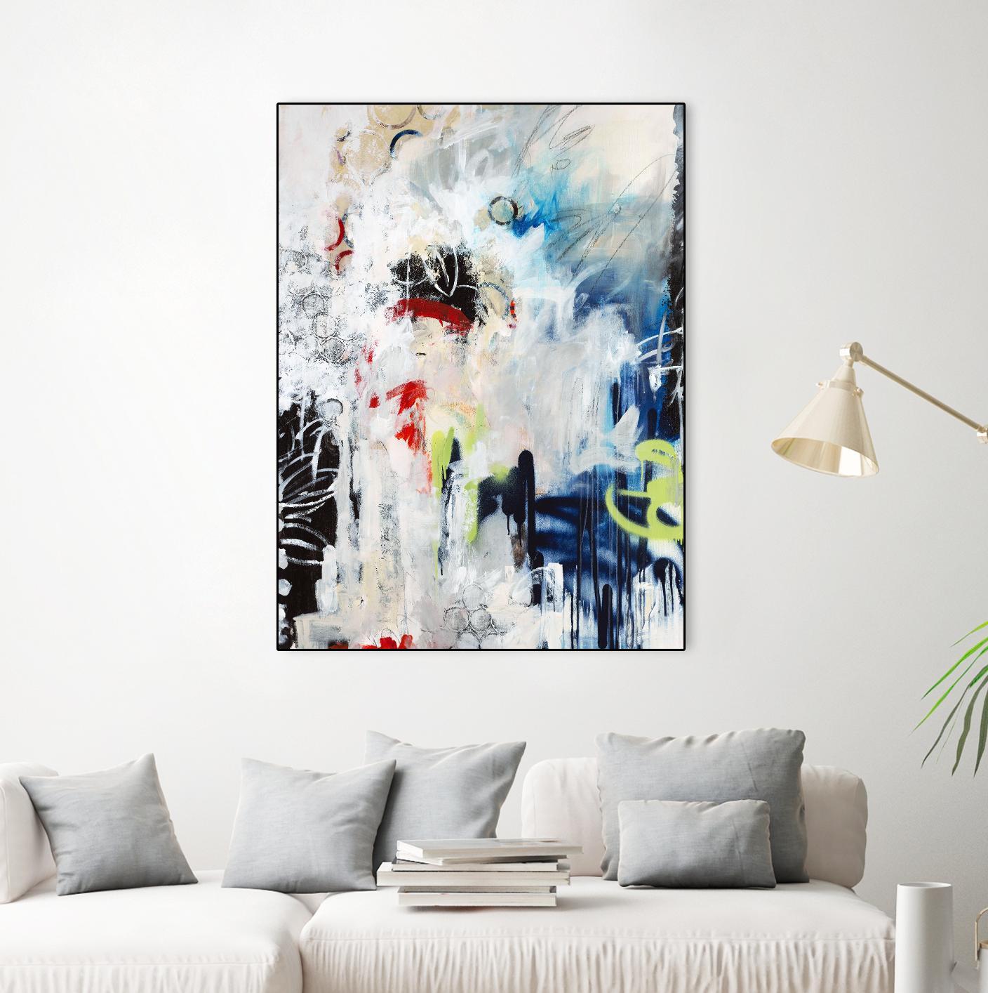 Painted Vase by Daleno Art on GIANT ART - abstract