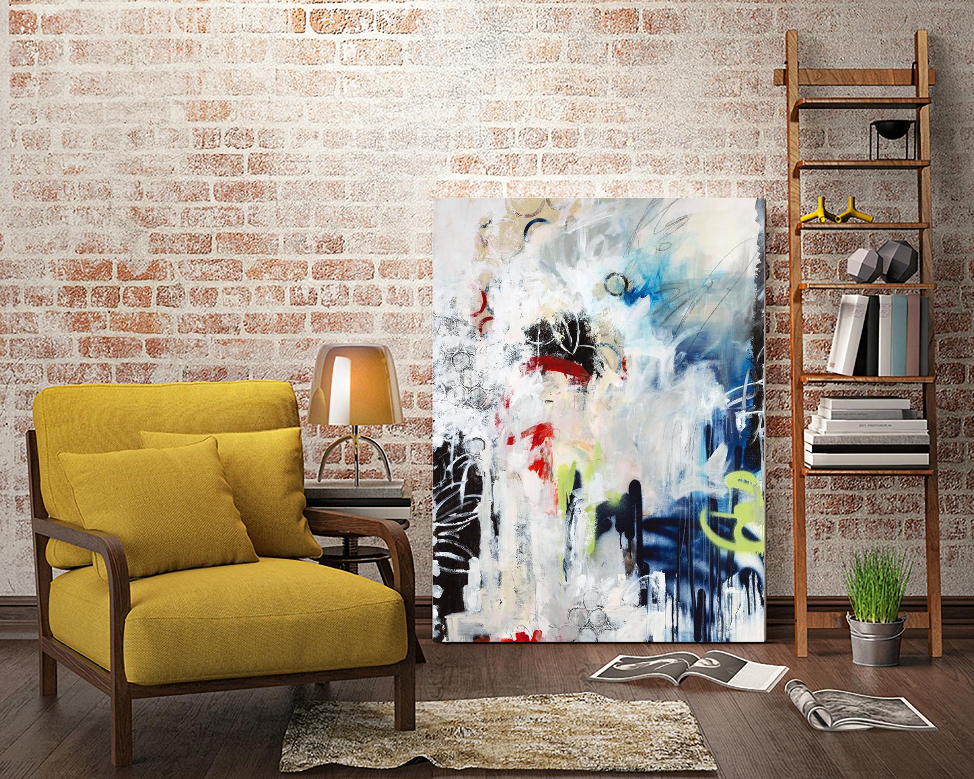 Painted Vase by Daleno Art on GIANT ART - red abstract abstract