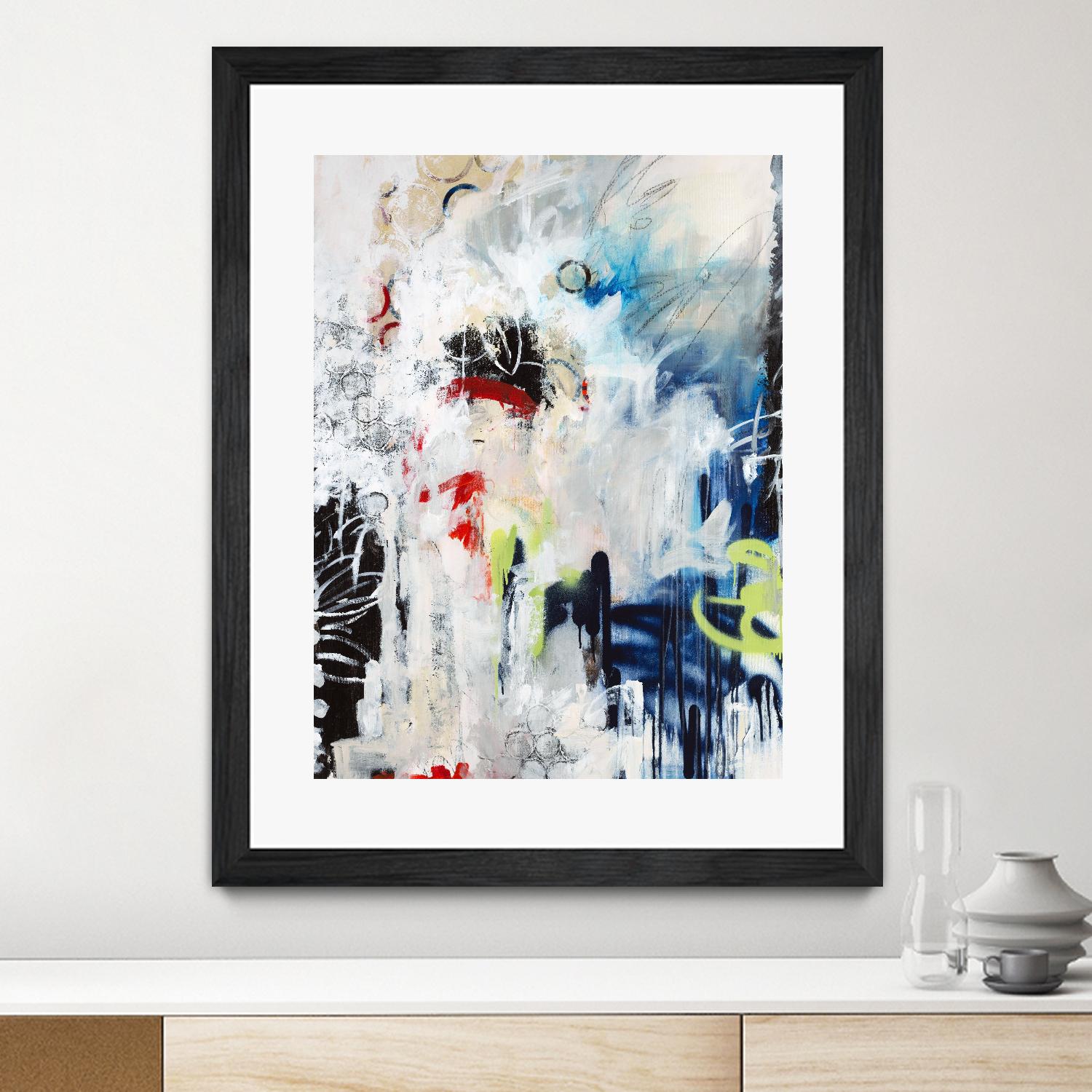 Painted Vase by Daleno Art on GIANT ART - red abstract abstract