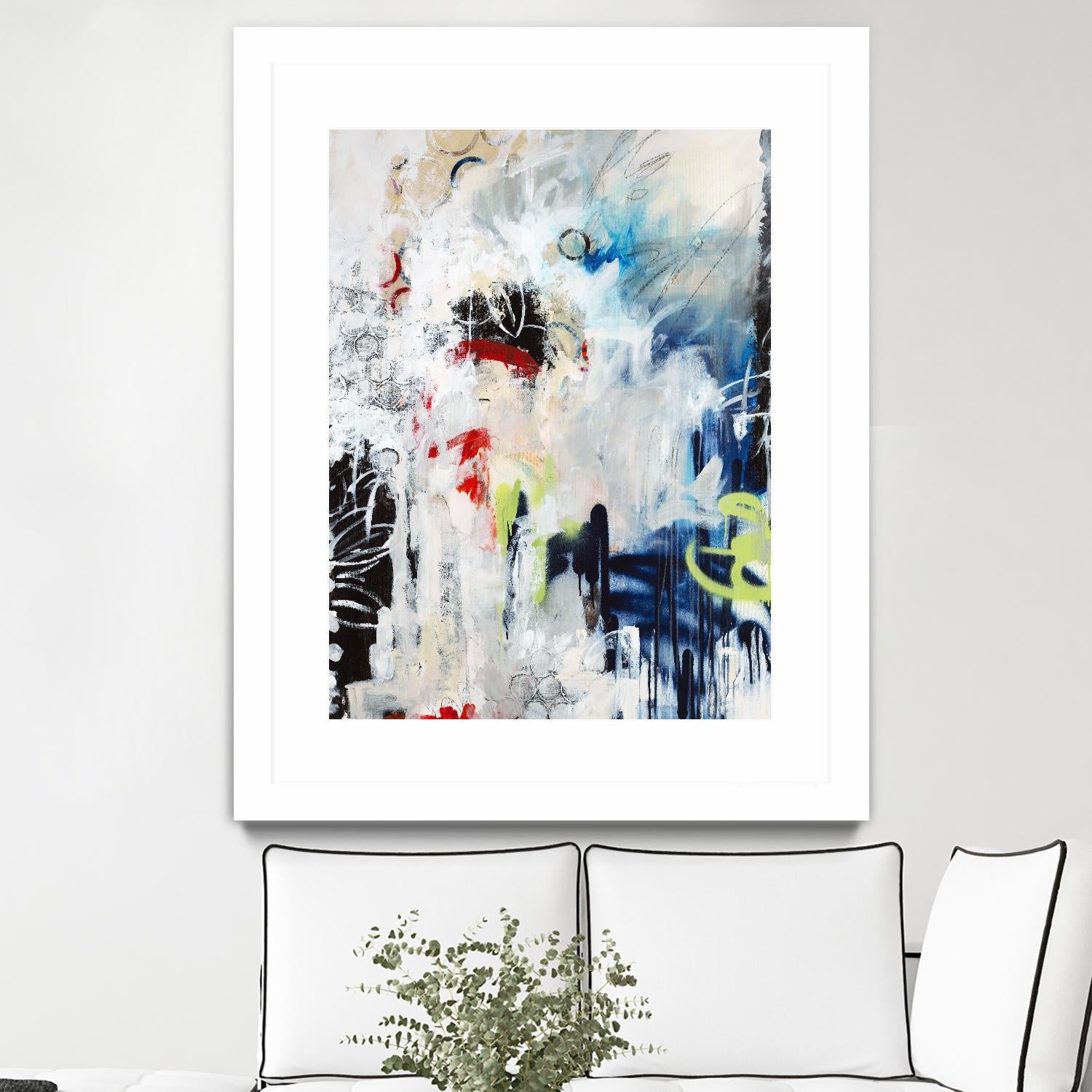 Painted Vase by Daleno Art on GIANT ART - red abstract abstract