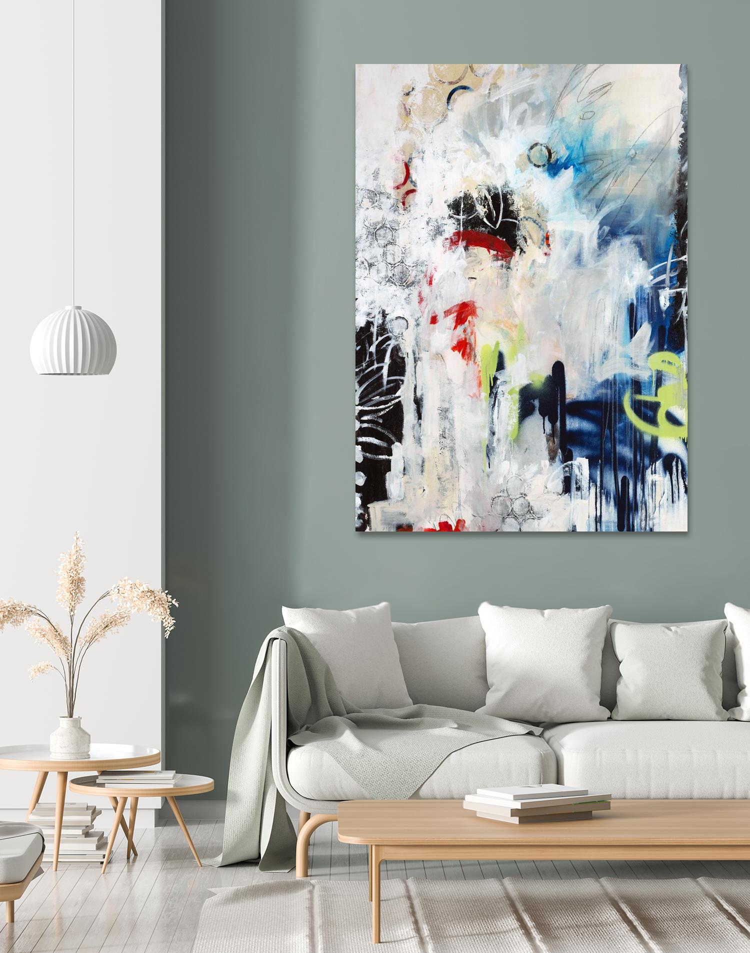 Painted Vase by Daleno Art on GIANT ART - red abstract abstract