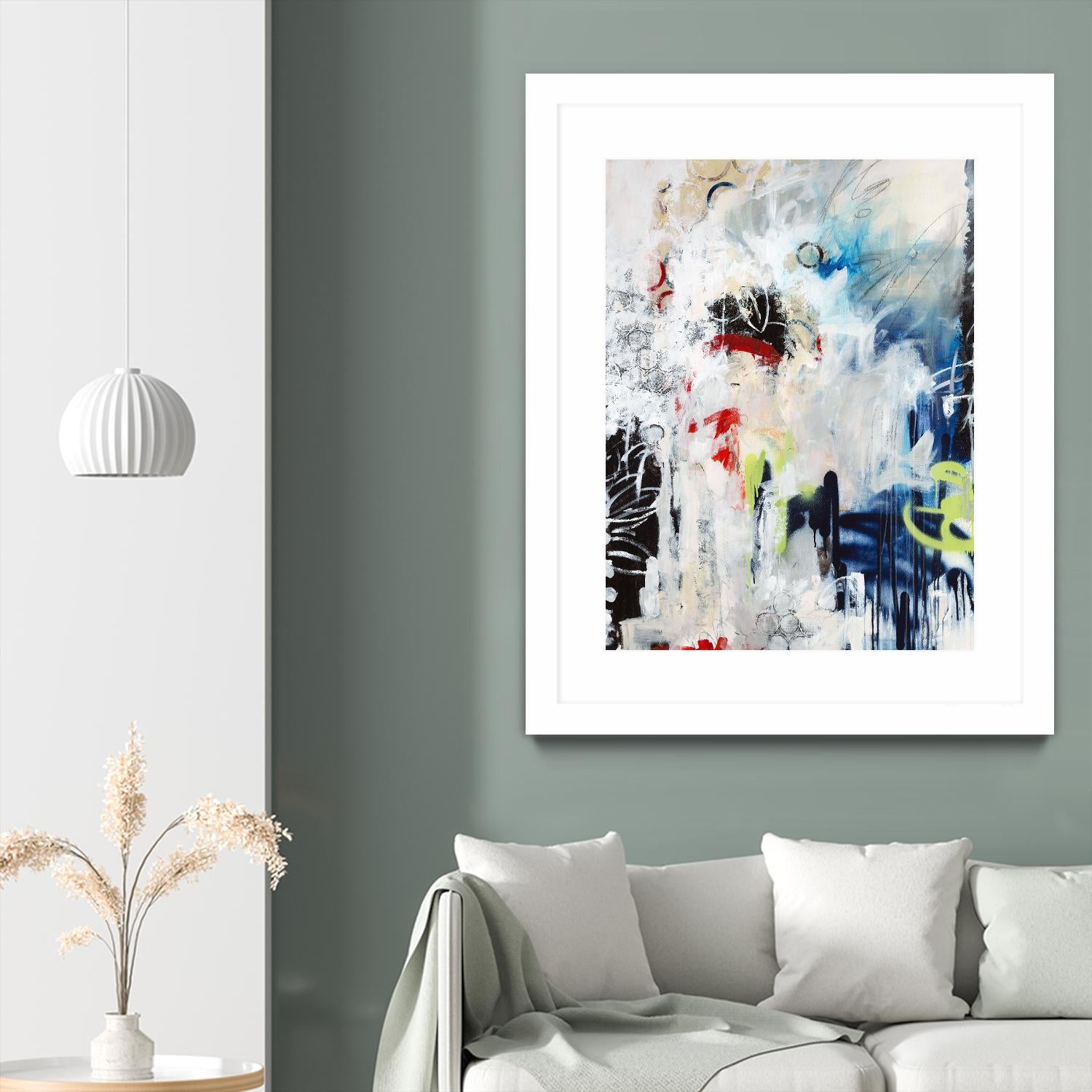 Painted Vase by Daleno Art on GIANT ART - red abstract abstract