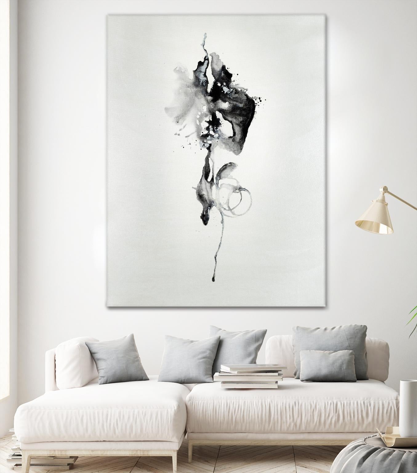 Smokey I by Daleno Art on GIANT ART - white black&white abstrait