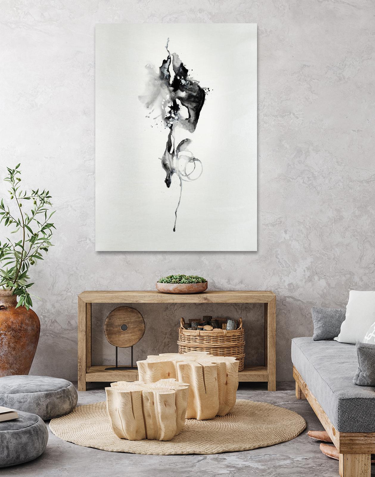 Smokey I by Daleno Art on GIANT ART - white black&white abstrait