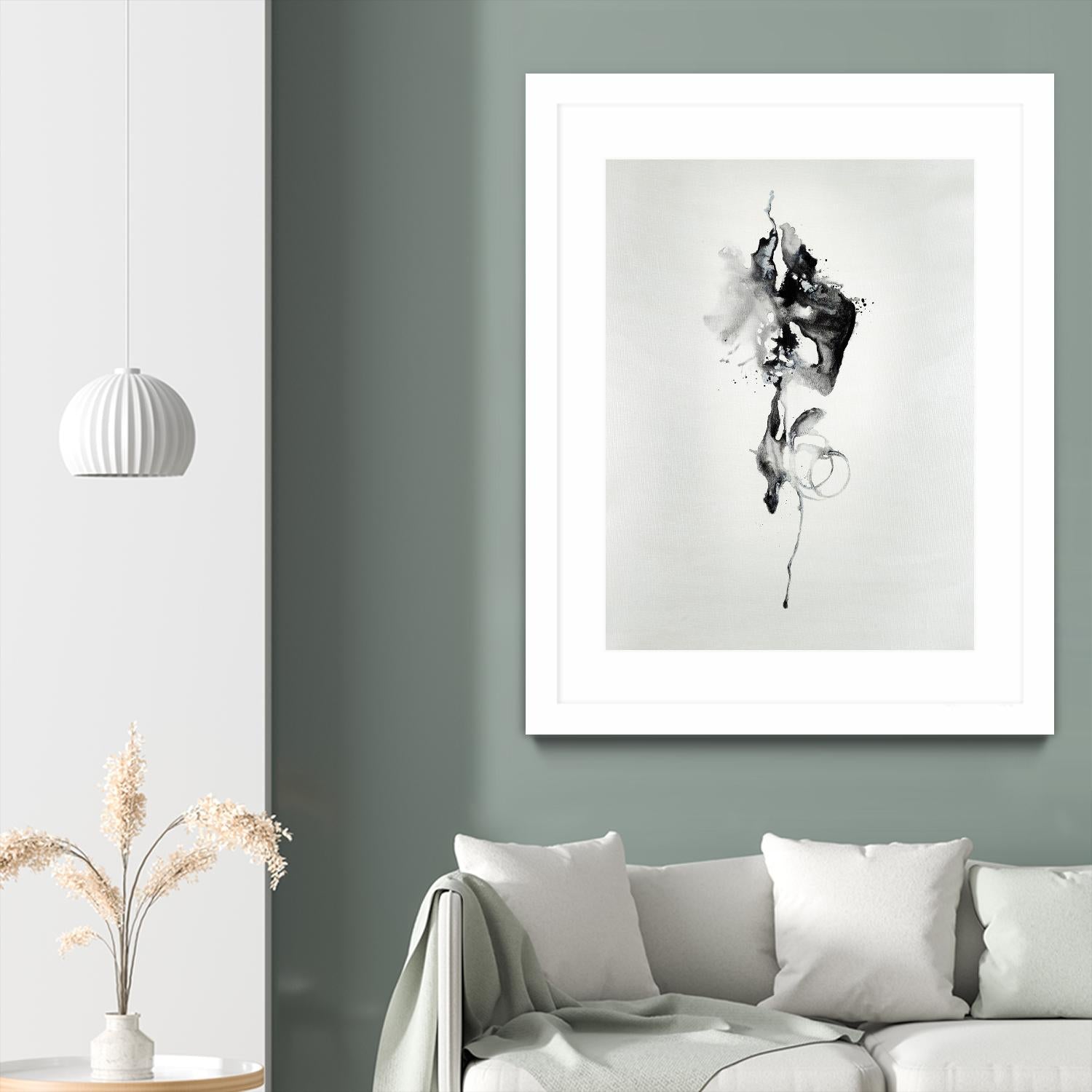 Smokey I by Daleno Art on GIANT ART - white black&white abstrait