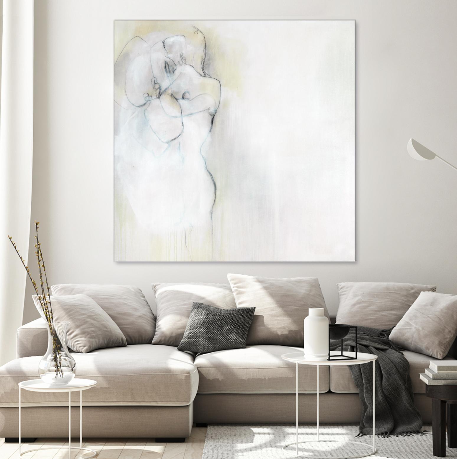 Together in Peace by Daleno Art on GIANT ART - white abstract abstrait