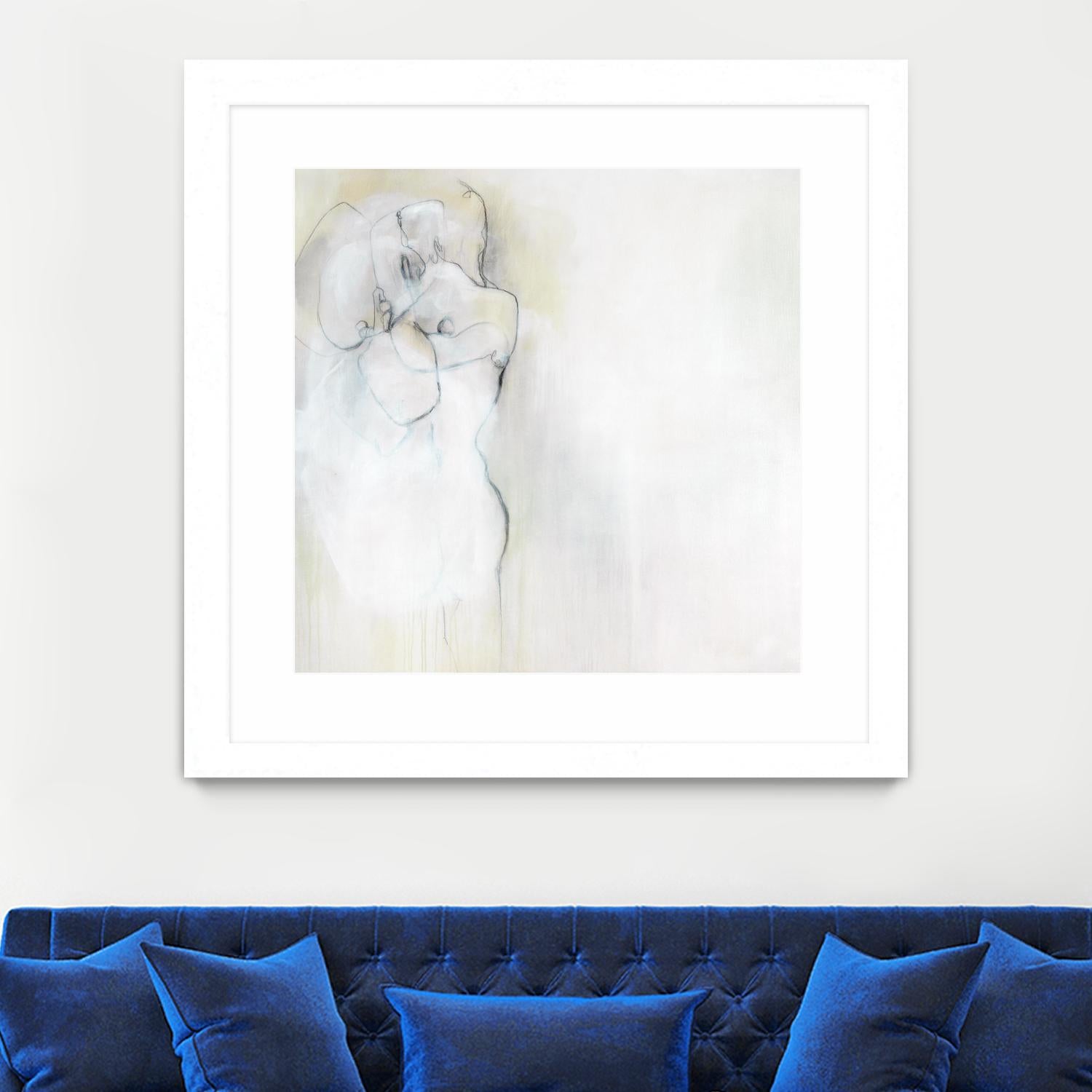 Together in Peace by Daleno Art on GIANT ART - white abstract abstrait