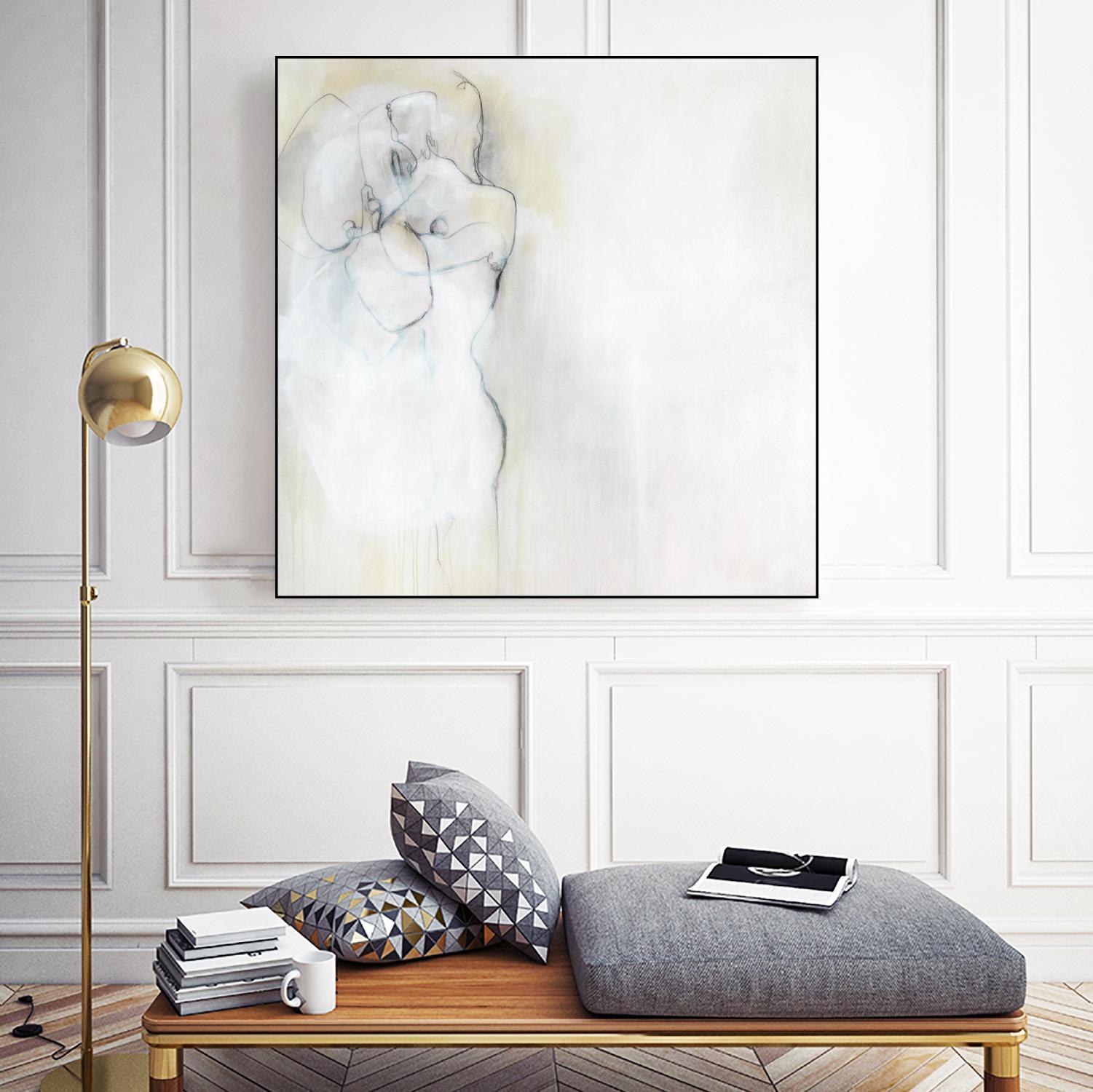 Together in Peace by Daleno Art on GIANT ART - white abstract abstrait